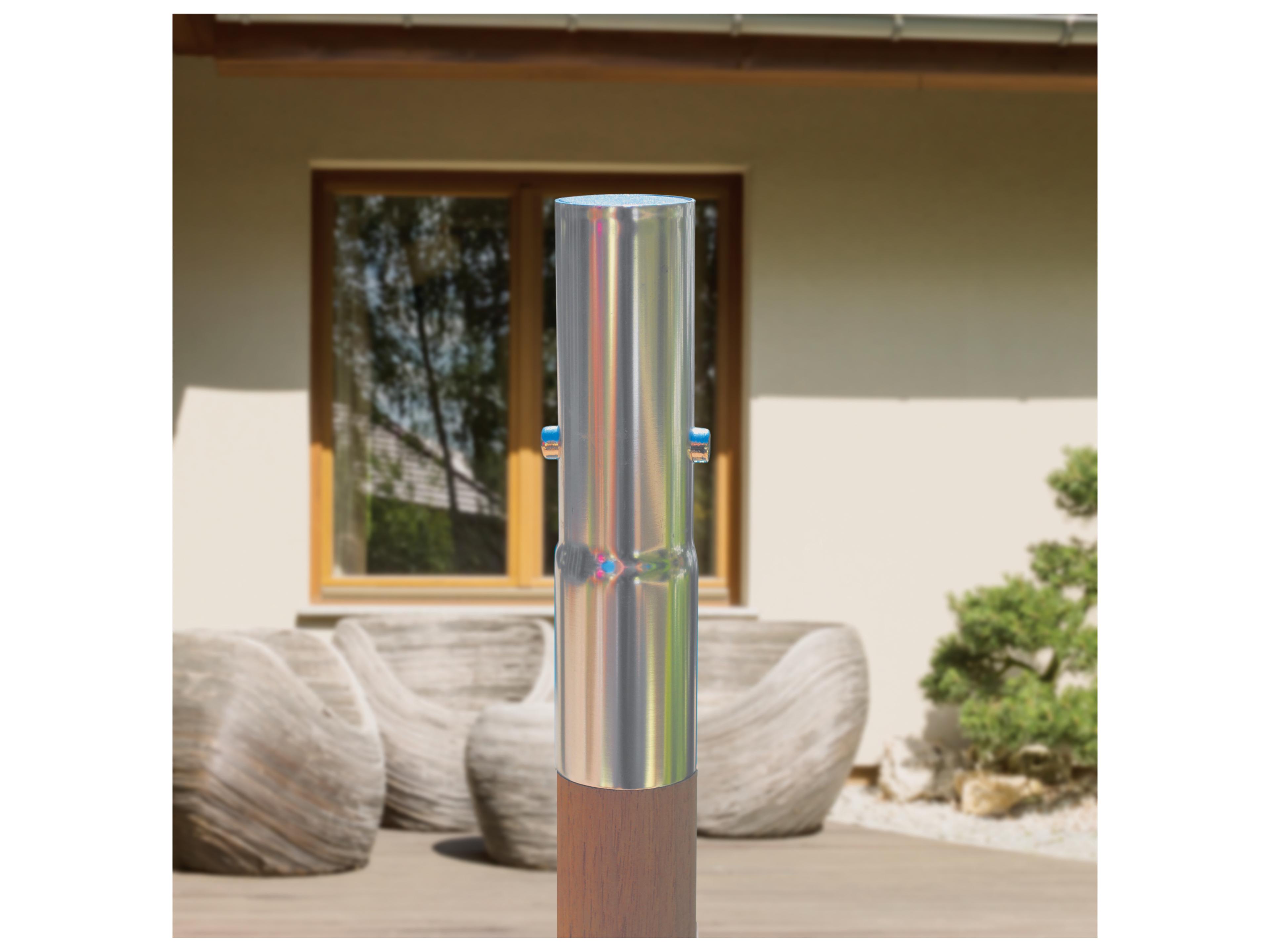 Galtech Quick Ship Teak 9 Foot Crank Lift Rotational Tilt Patio Umbrella