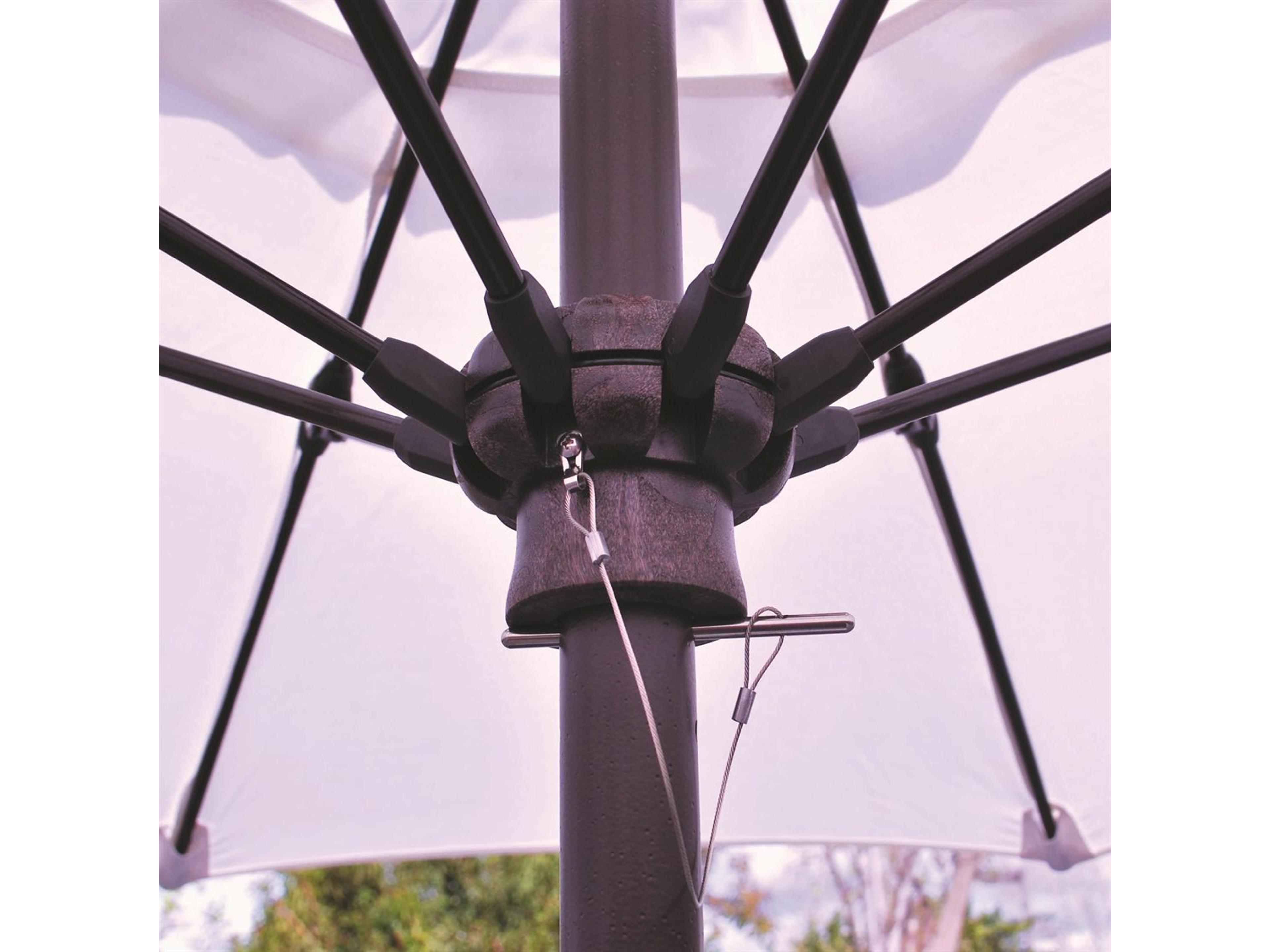 Galtech Quick Ship 6 Foot Antique Bronze Manual Lift Patio Umbrella