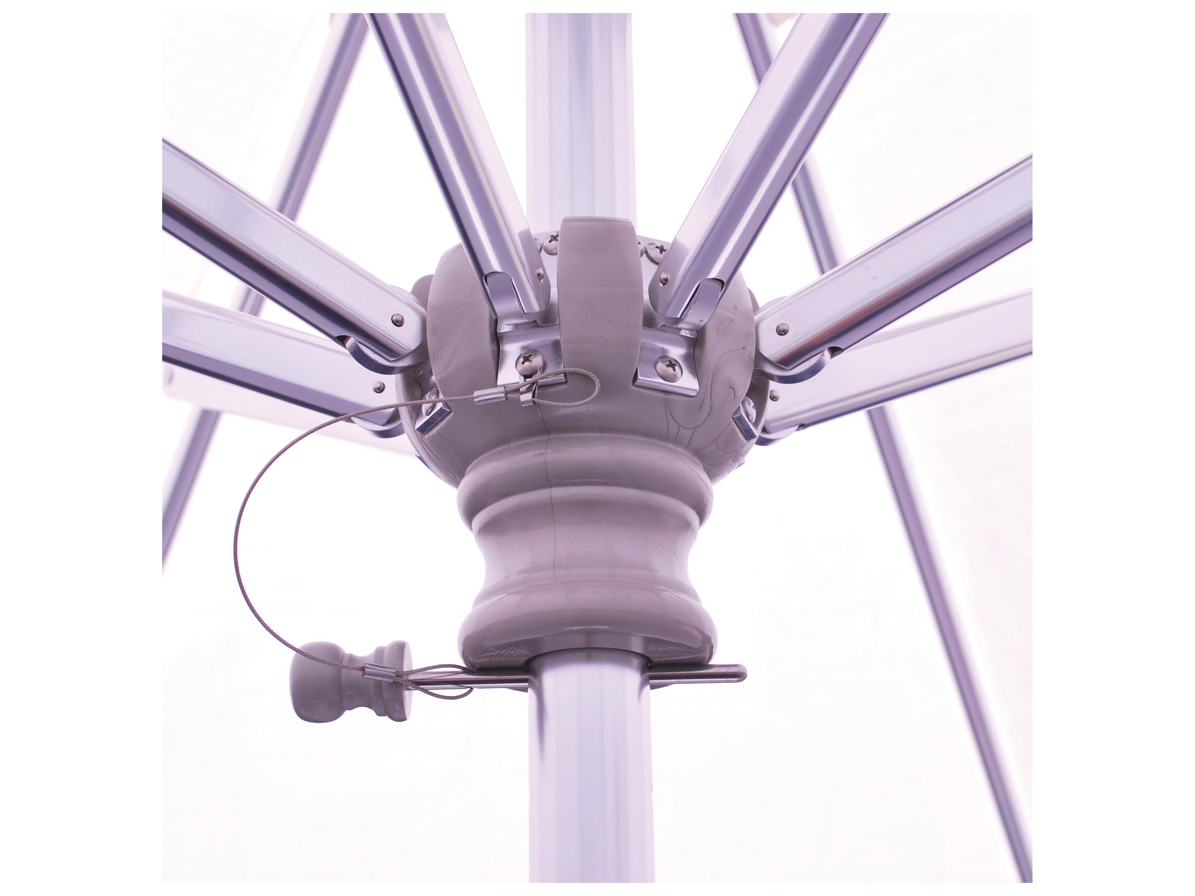 Galtech Quick Ship Commercial Aluminum 7.5 Foot Octagon Push Up Lift Outdoor Umbrella