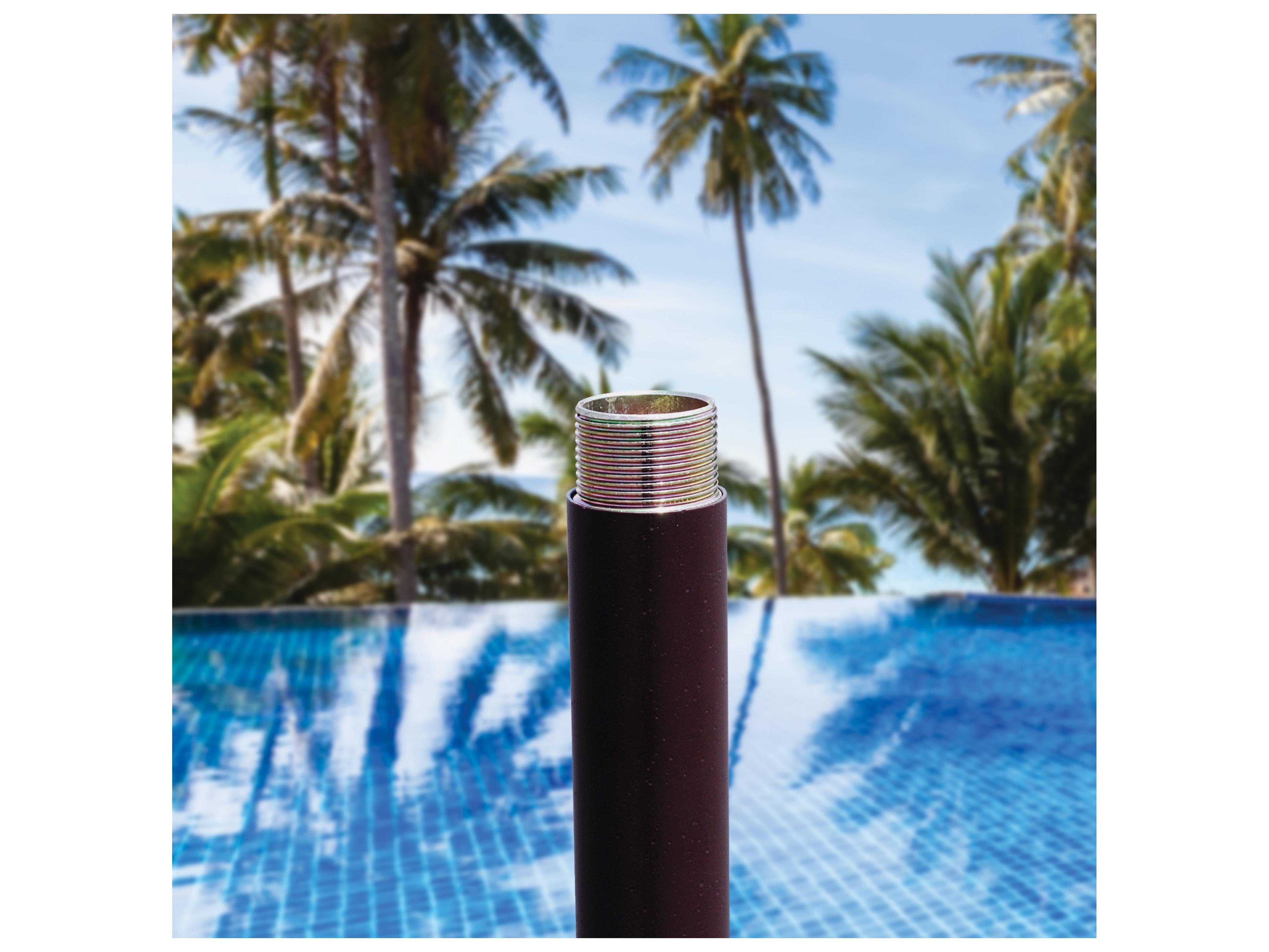 Galtech Quick Ship Commercial Aluminum 7.5 Foot Octagon Push Up Lift Outdoor Patio Umbrella