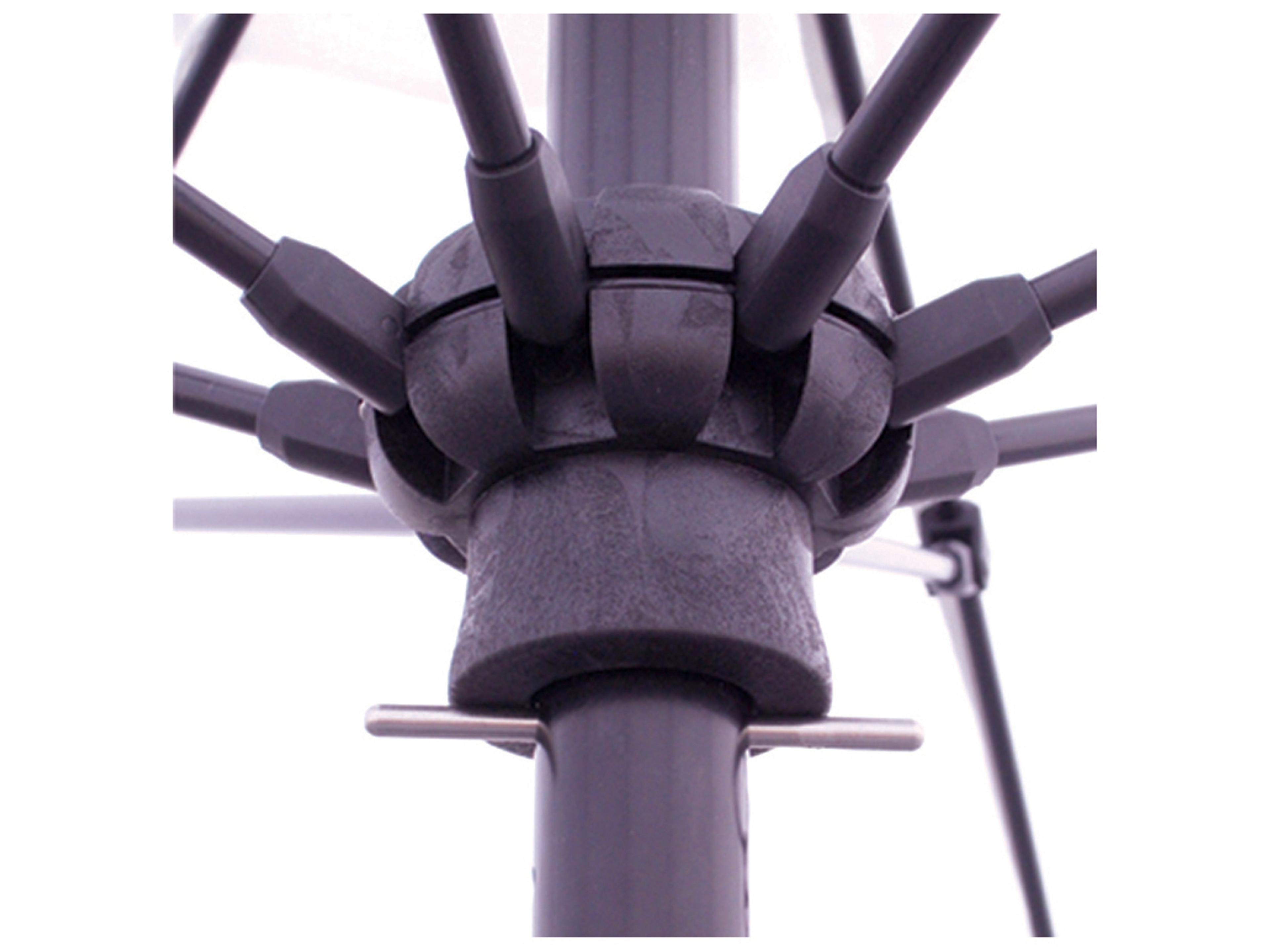 Galtech Quick Ship Commercial Aluminum 7.5 Foot Octagon Push Up Lift Outdoor Patio Umbrella