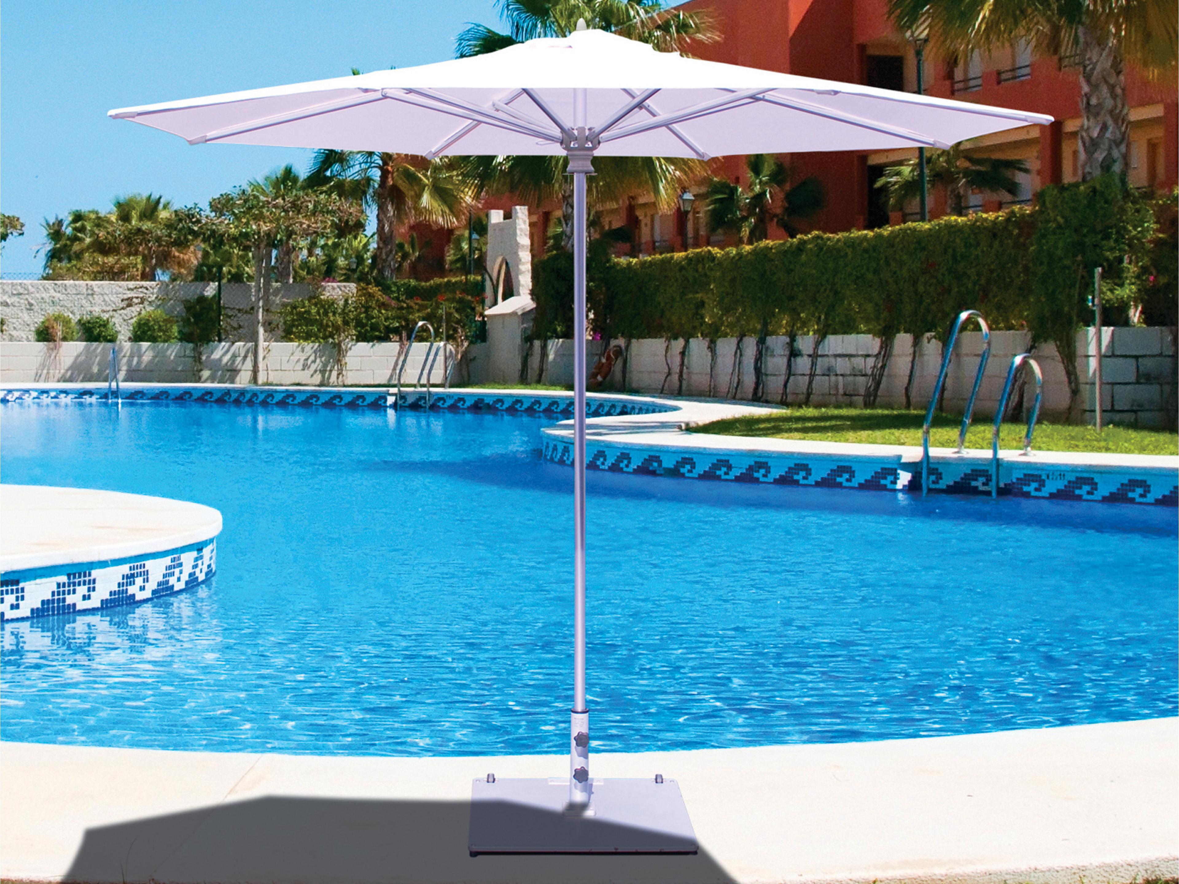 Quick Ship Commercial Aluminum 9 Foot Octagon Push Up Lift Outdoor Umbrella