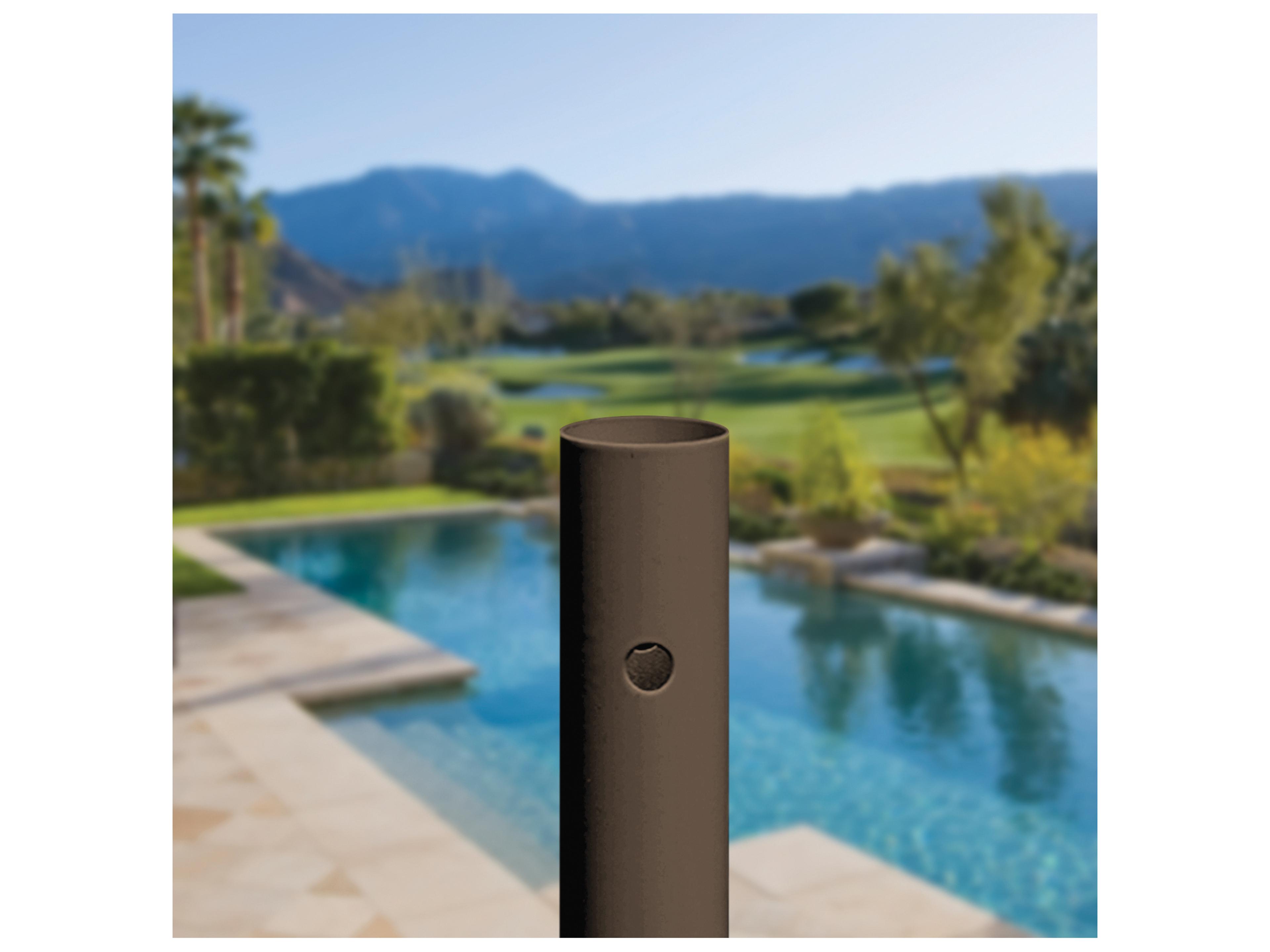 Galtech Quick Ship Aluminum 9 Foot Octagon Crank Lift Auto Tilt Patio Umbrella