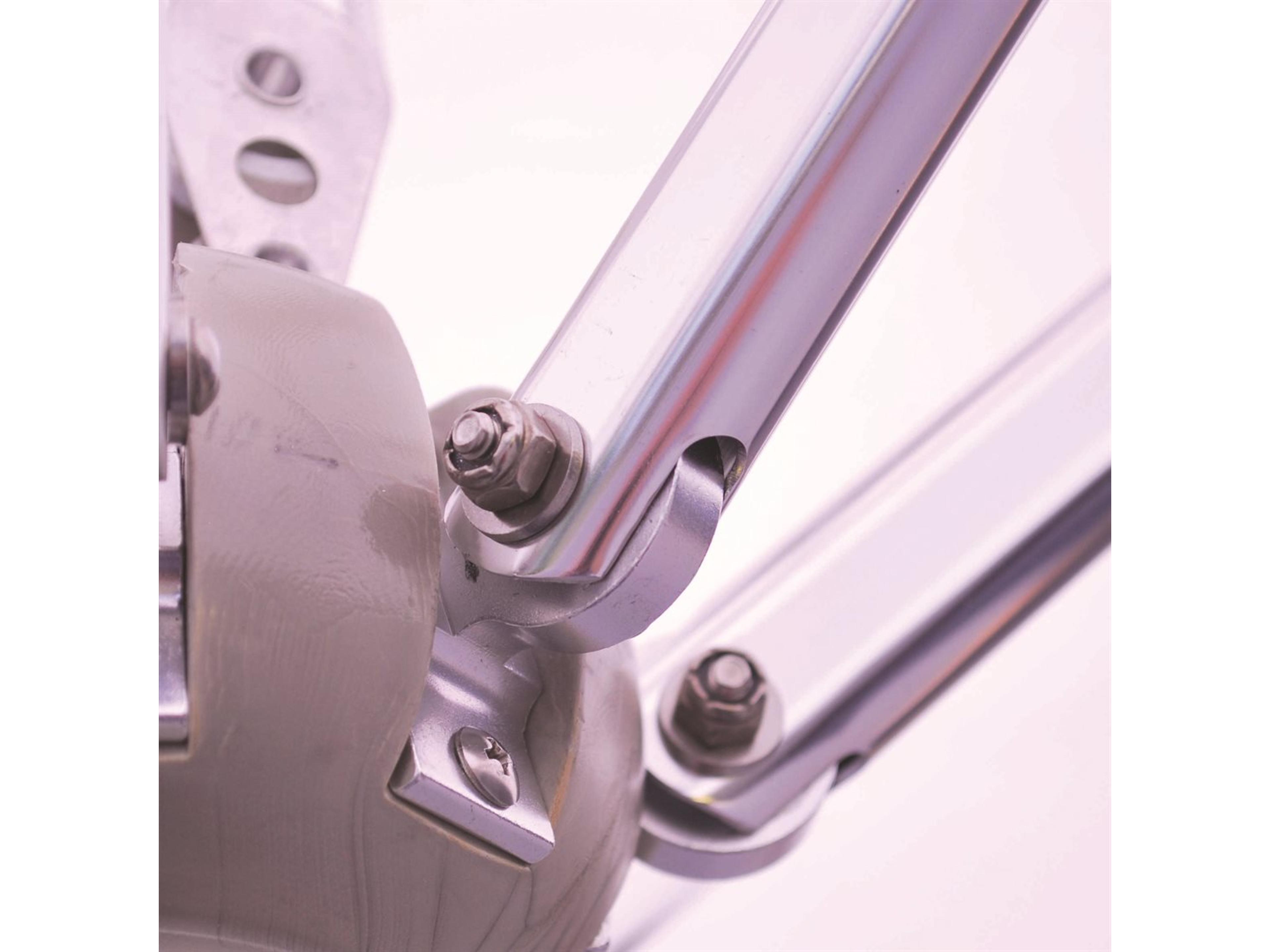 Galtech Quick Ship Commercial 11 Foot Silver Pulley Lift Outdoor Patio Umbrella