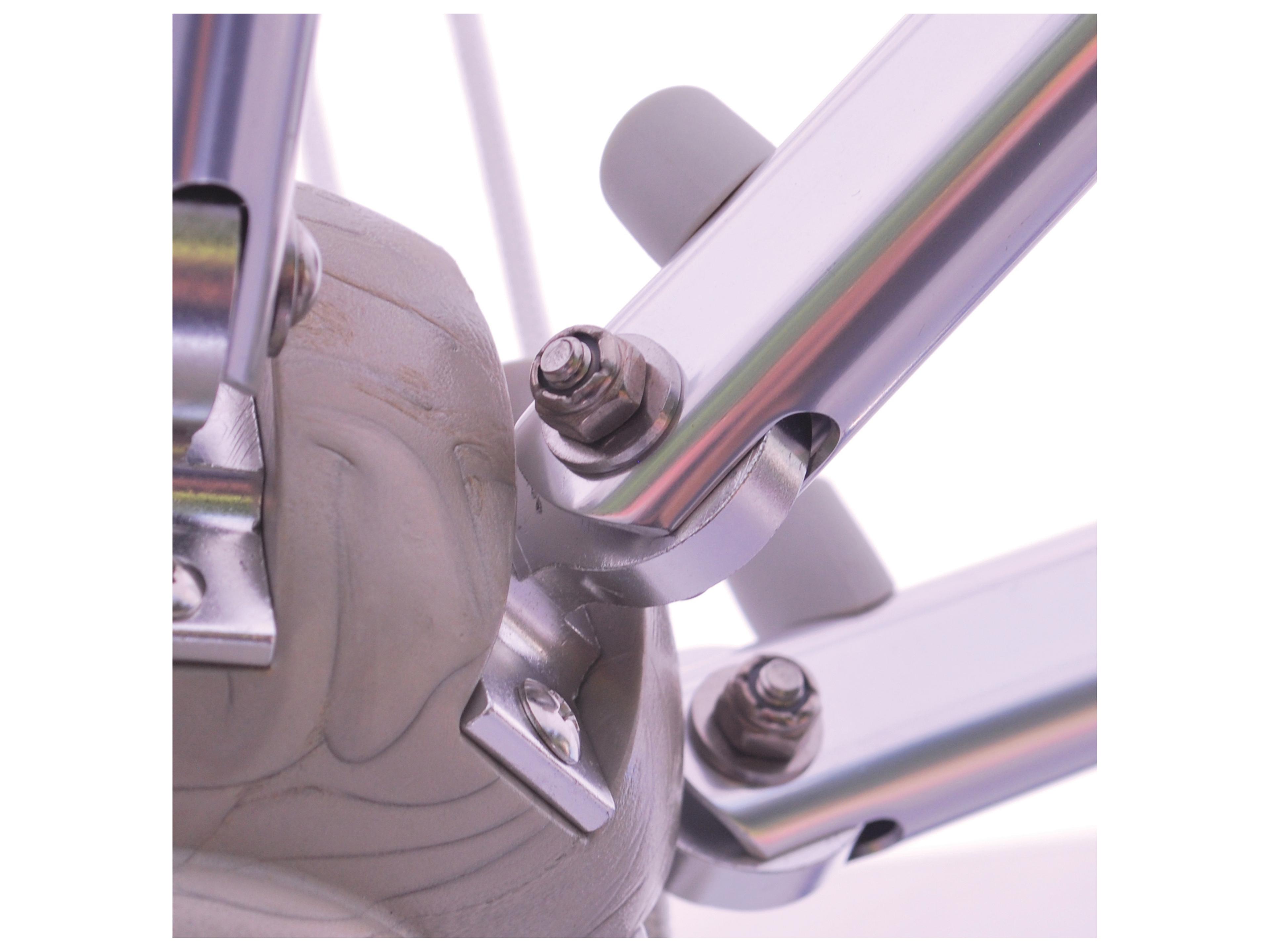 Galtech Quick Ship Commercial Aluminum Silver 10 Foot Square Pulley Lift Patio Umbrella