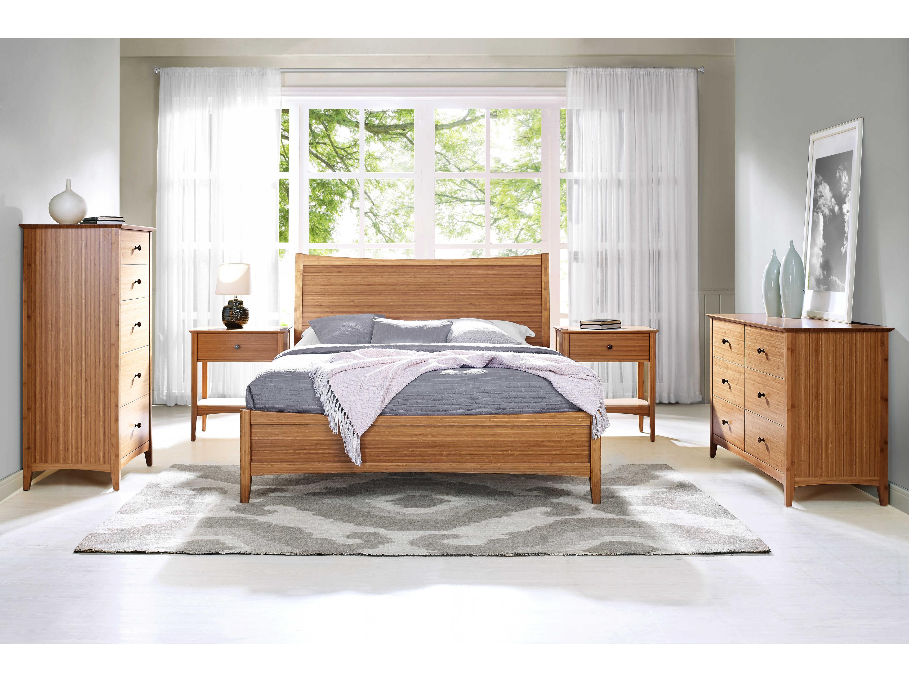 Greenington Eco Ridge By Bamax 6-Drawers Brown Bamboo Wood Double Dresser