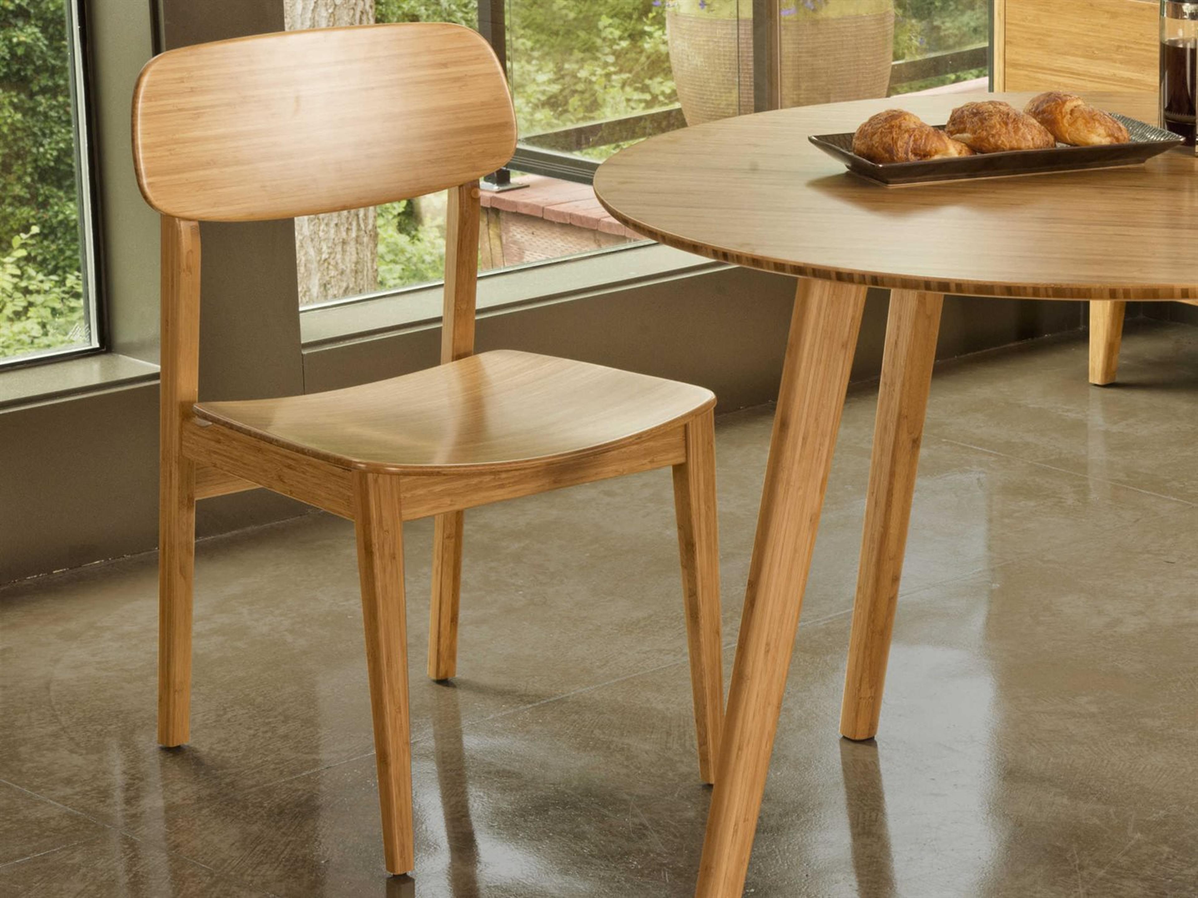 Greenington Currant Bamboo Wood Brown Side Dining Chair