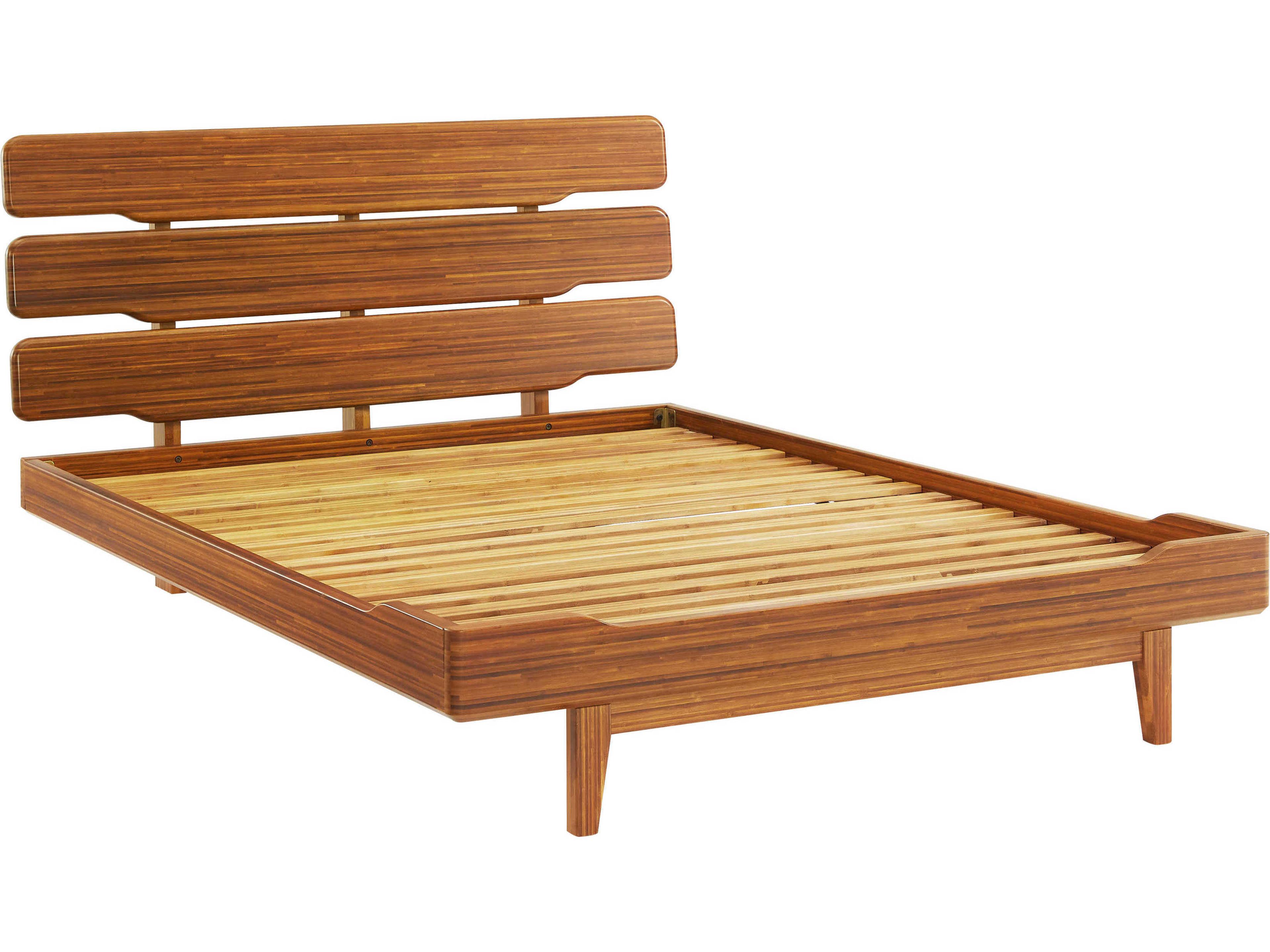 Greenington Currant Amber Brown Bamboo Wood Queen Platform Bed