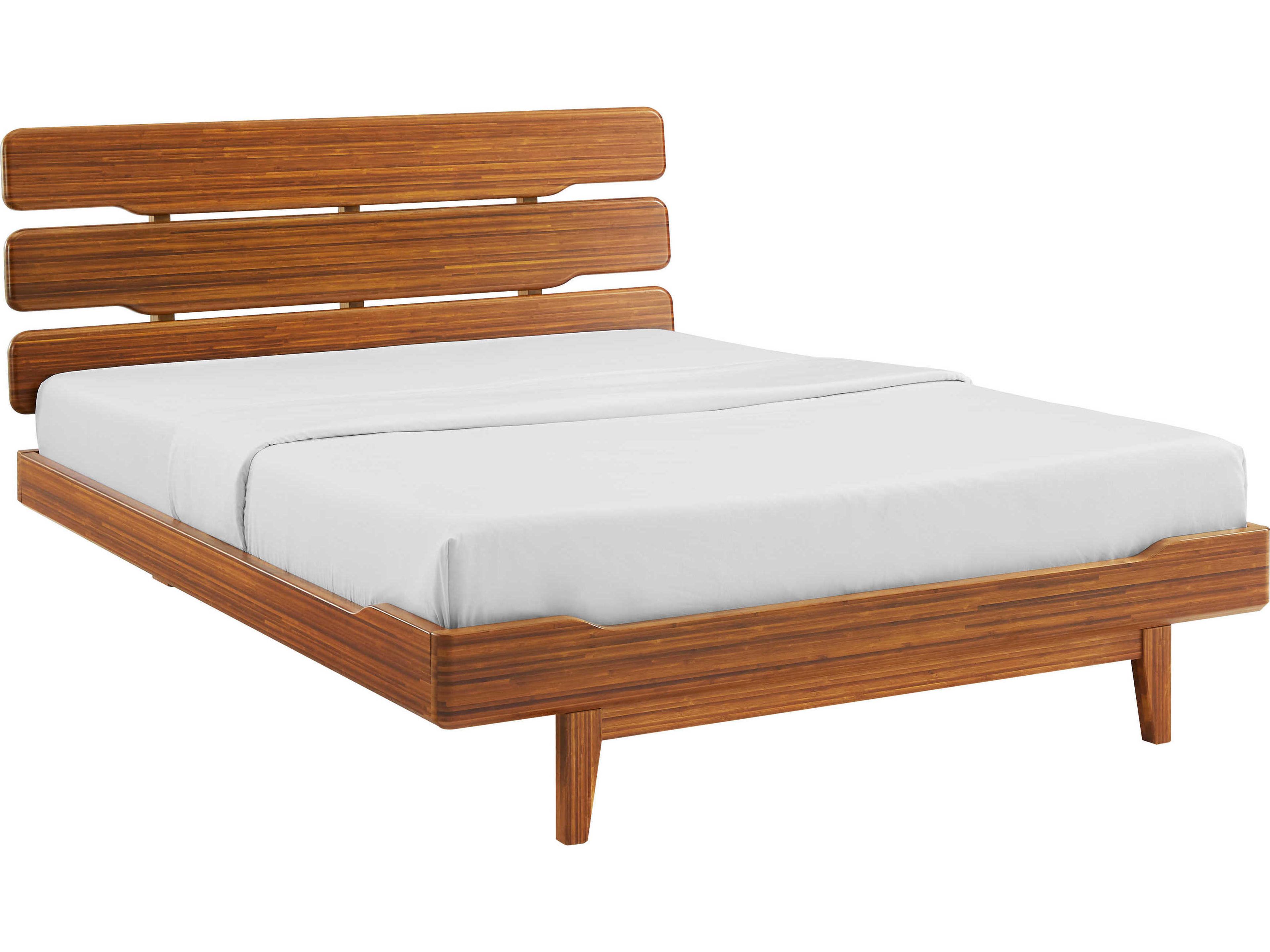 Greenington Currant Amber Brown Bamboo Wood King Platform Bed