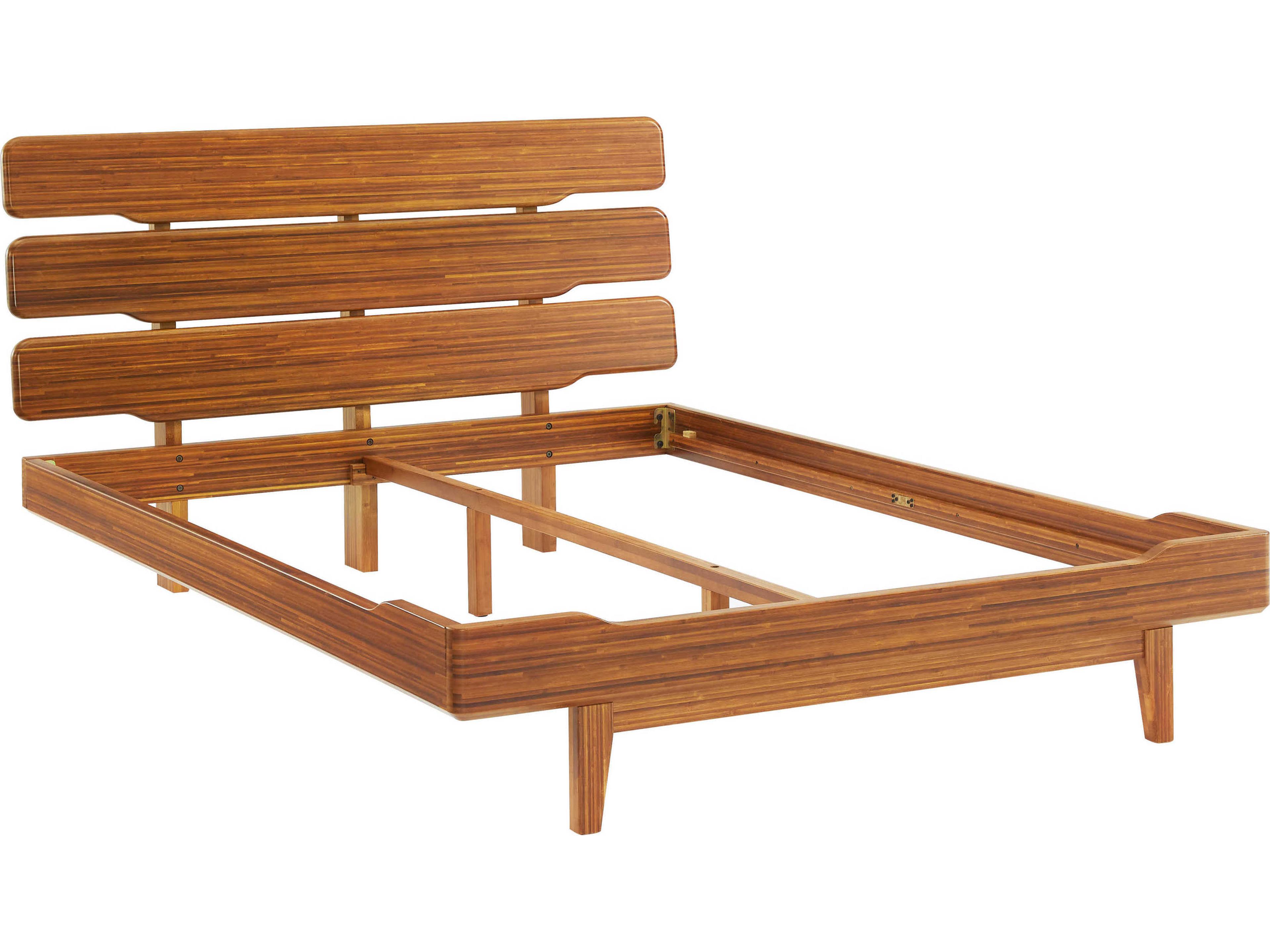 Greenington Currant Amber Brown Bamboo Wood King Platform Bed