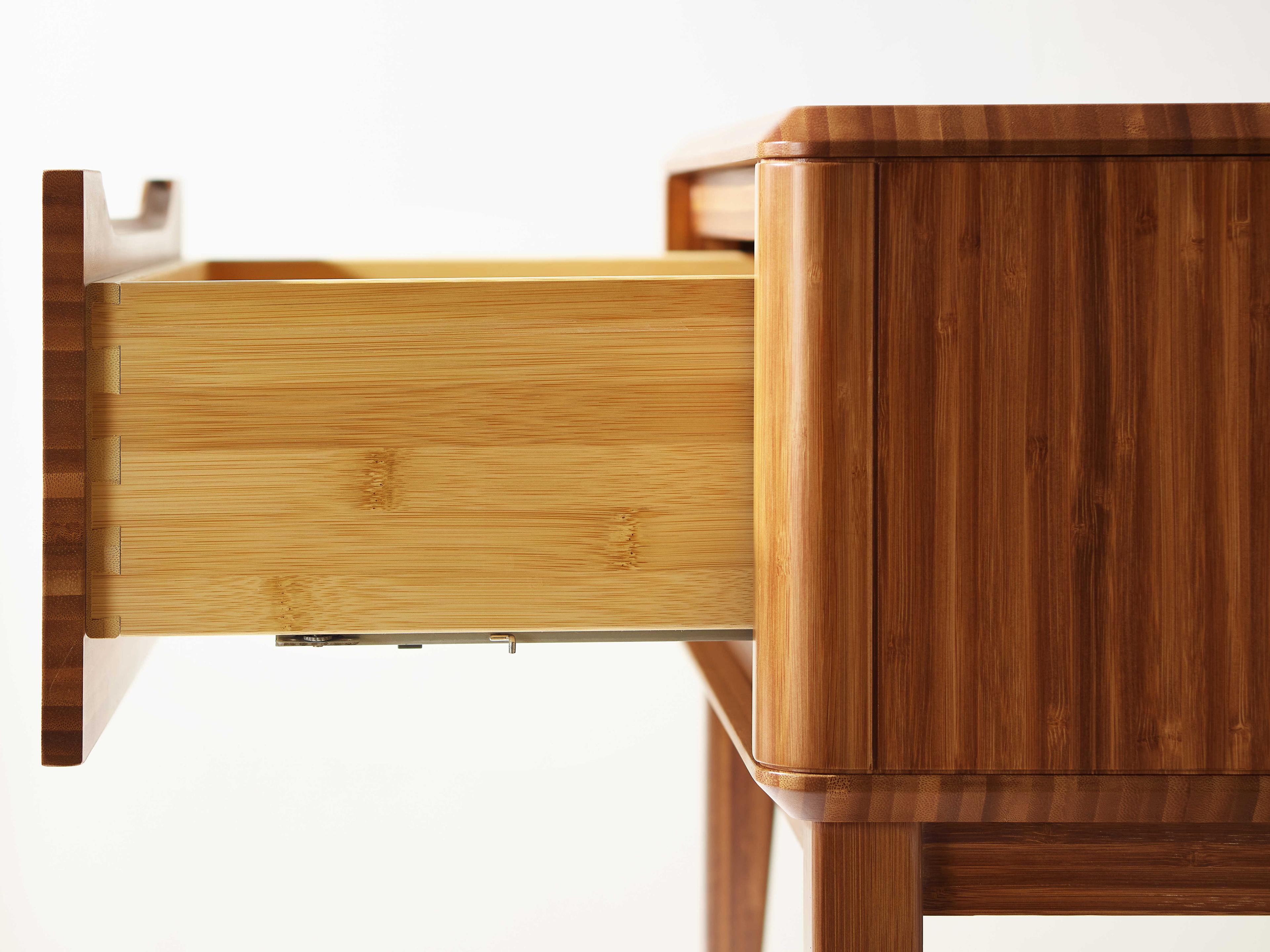 Greenington Currant 1-Drawer Brown Bamboo Wood Nightstand