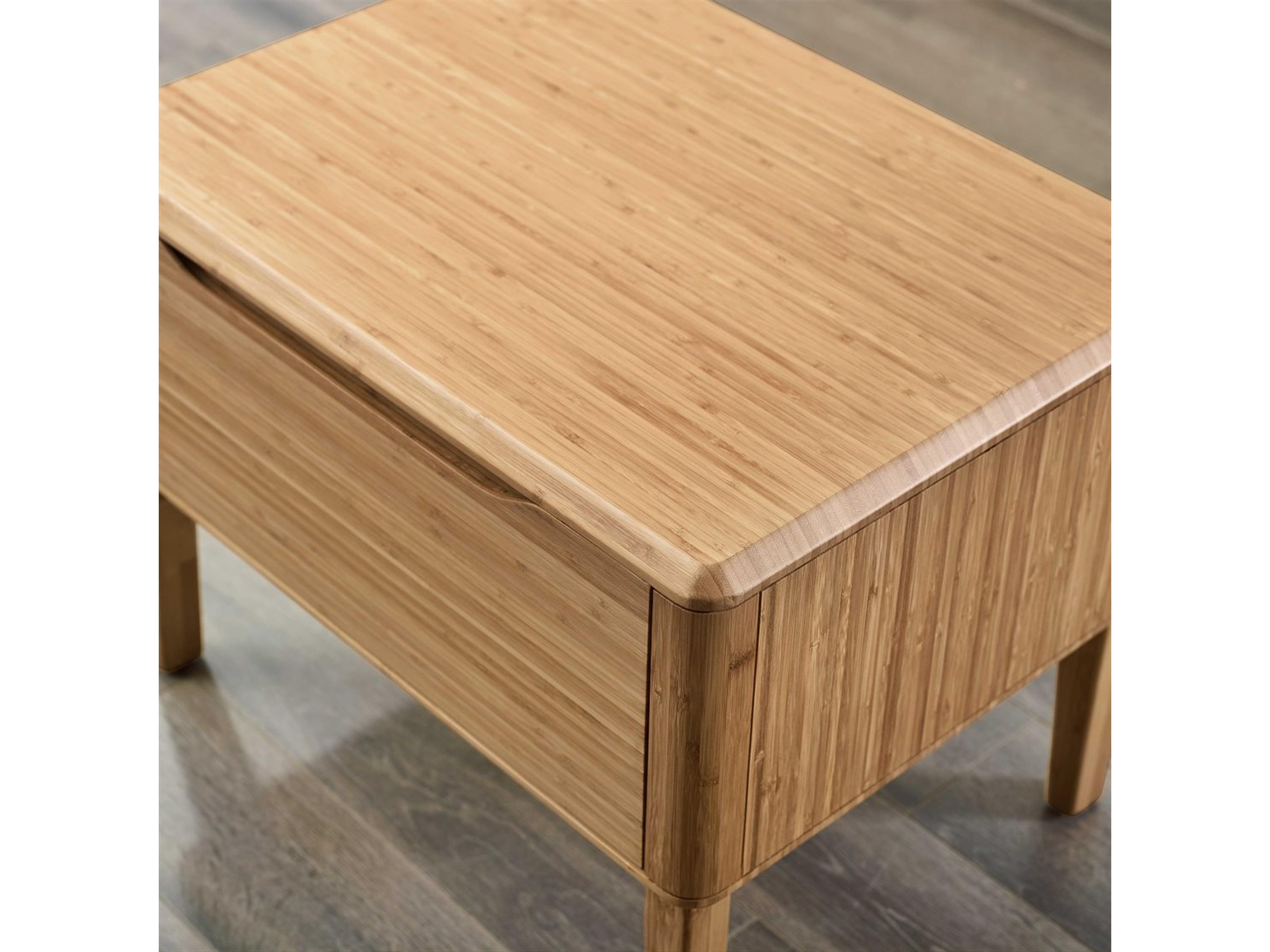 Greenington Currant 1-Drawer Brown Bamboo Wood Nightstand