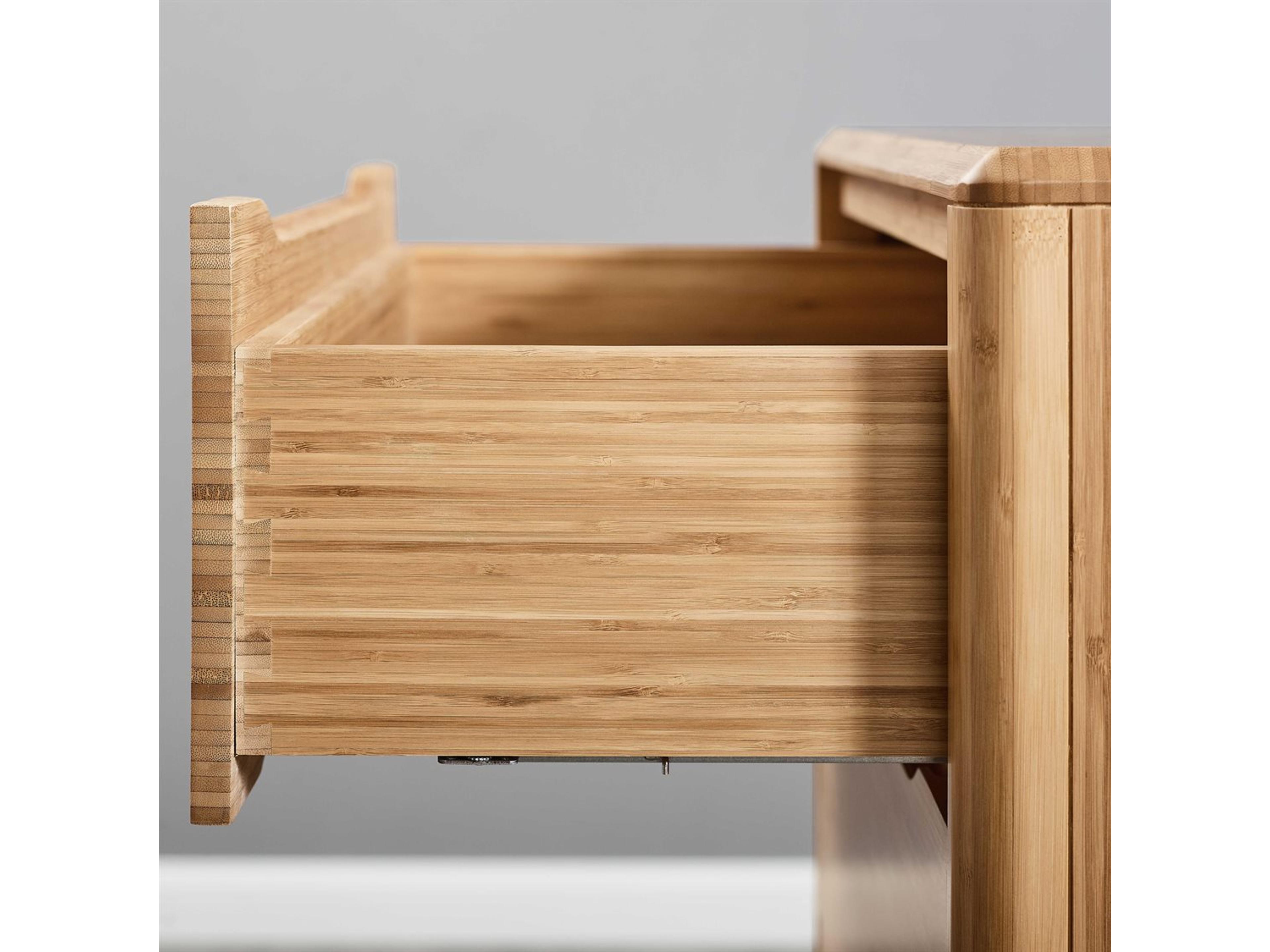 Greenington Currant 5-Drawers Caramelized Brown Bamboo Wood Accent Chest