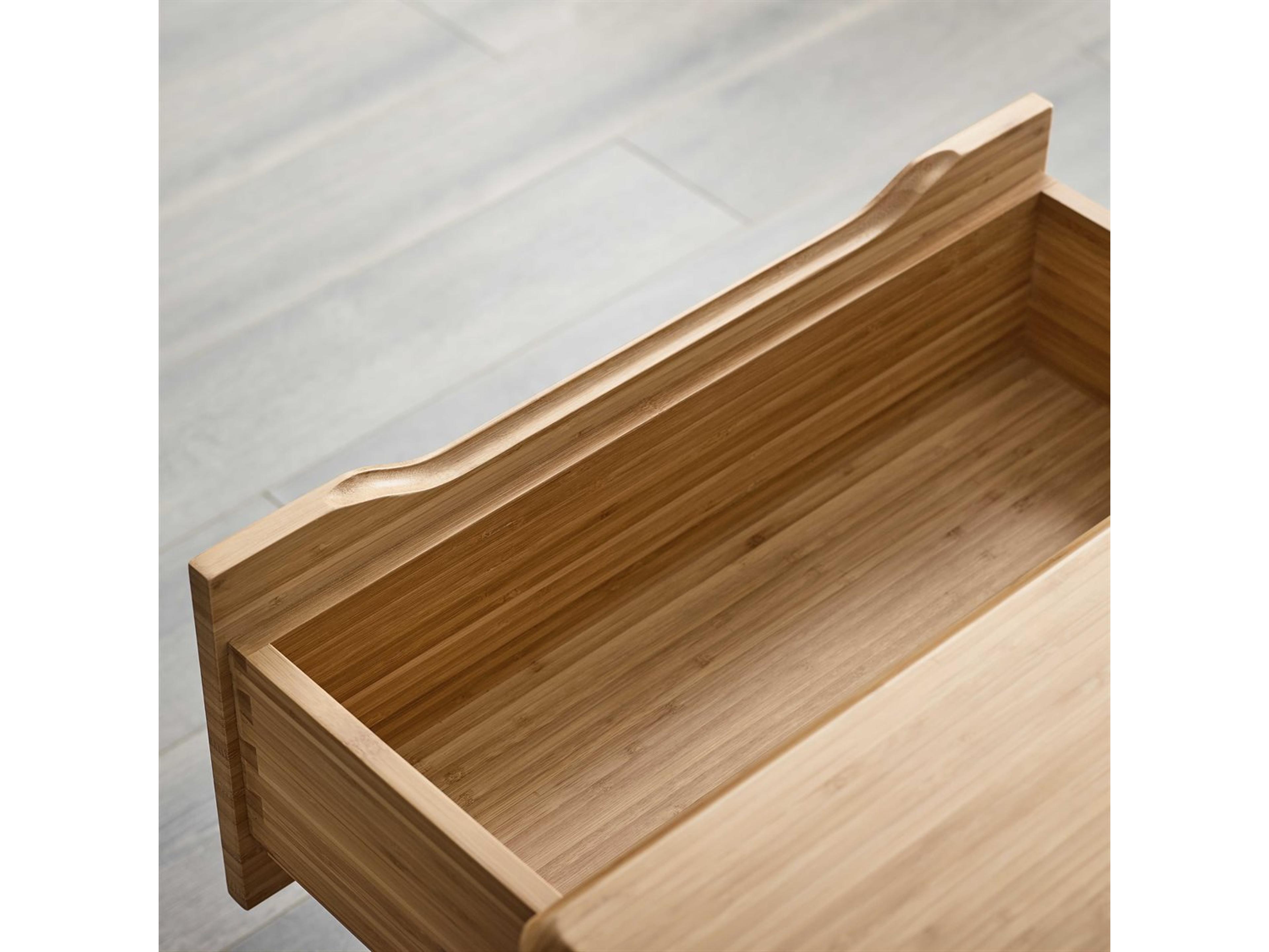 Greenington Currant 5-Drawers Caramelized Brown Bamboo Wood Accent Chest