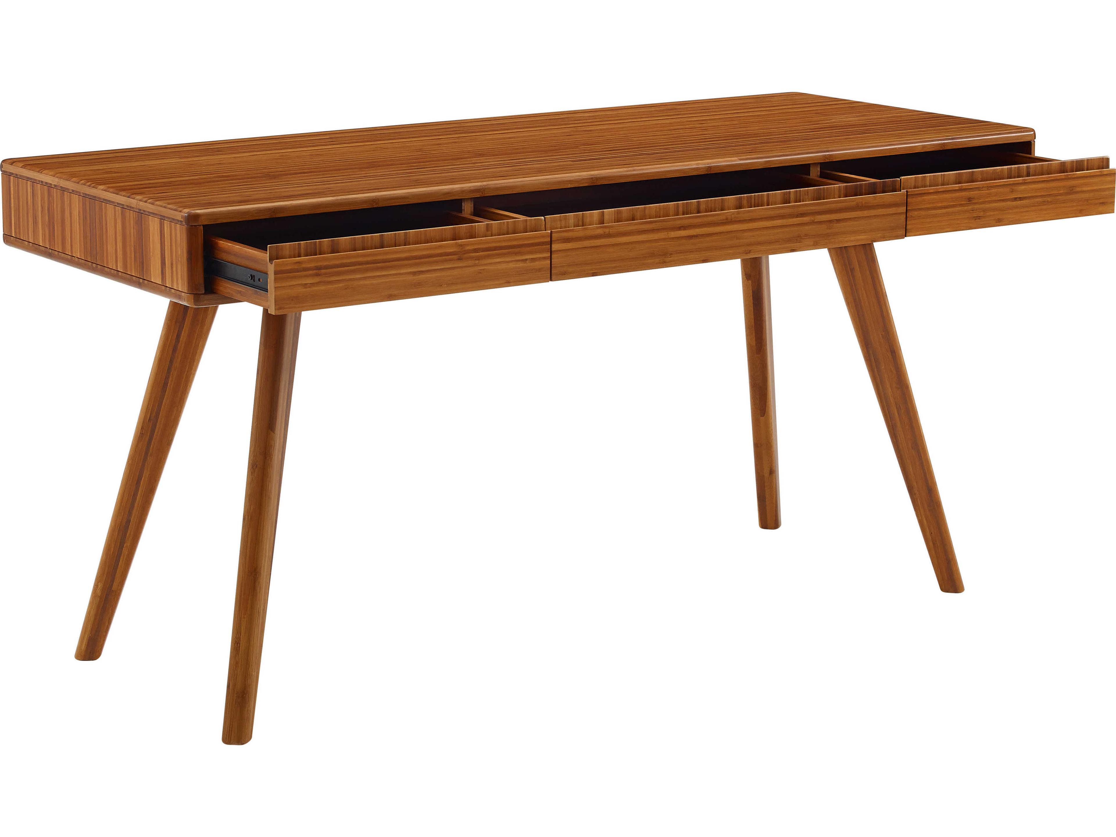 Greenington Currant Amber Brown Bamboo Wood Writing Desk