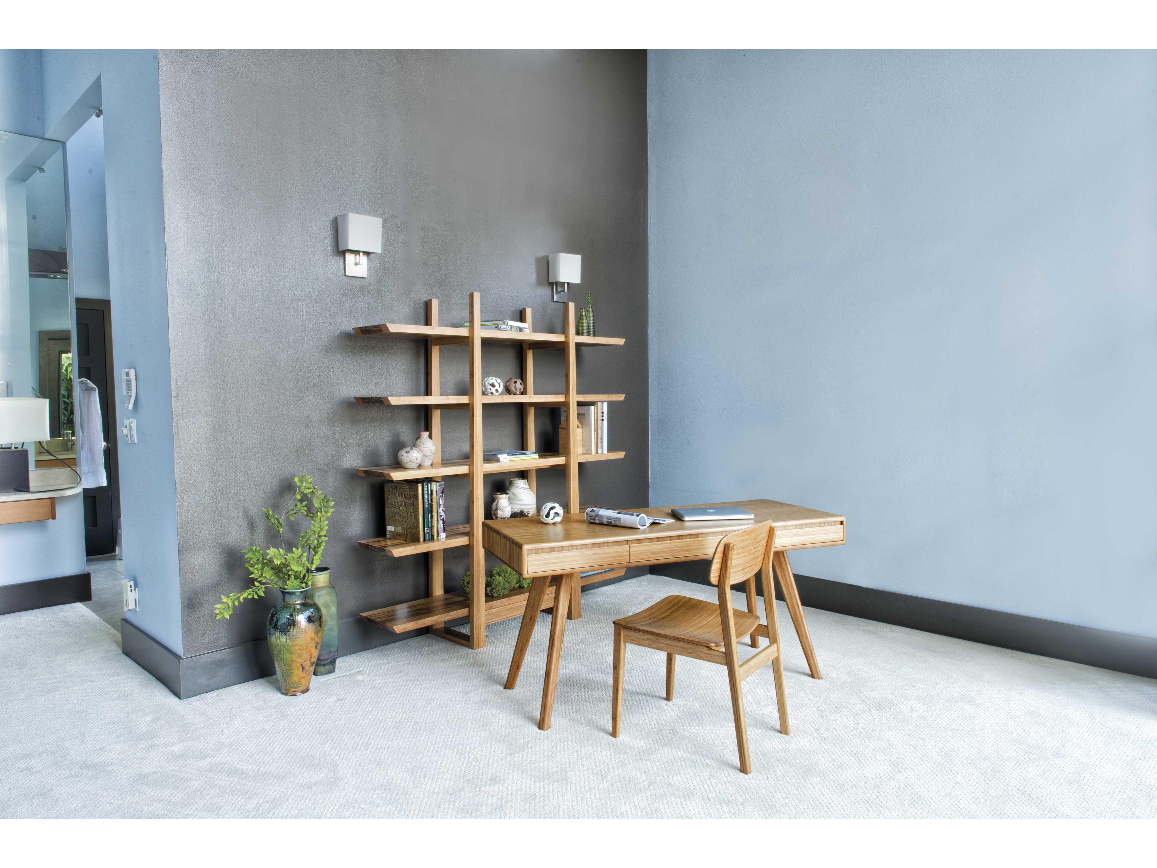 Greenington Currant Caramelized Brown Bamboo Wood Secretary Desk