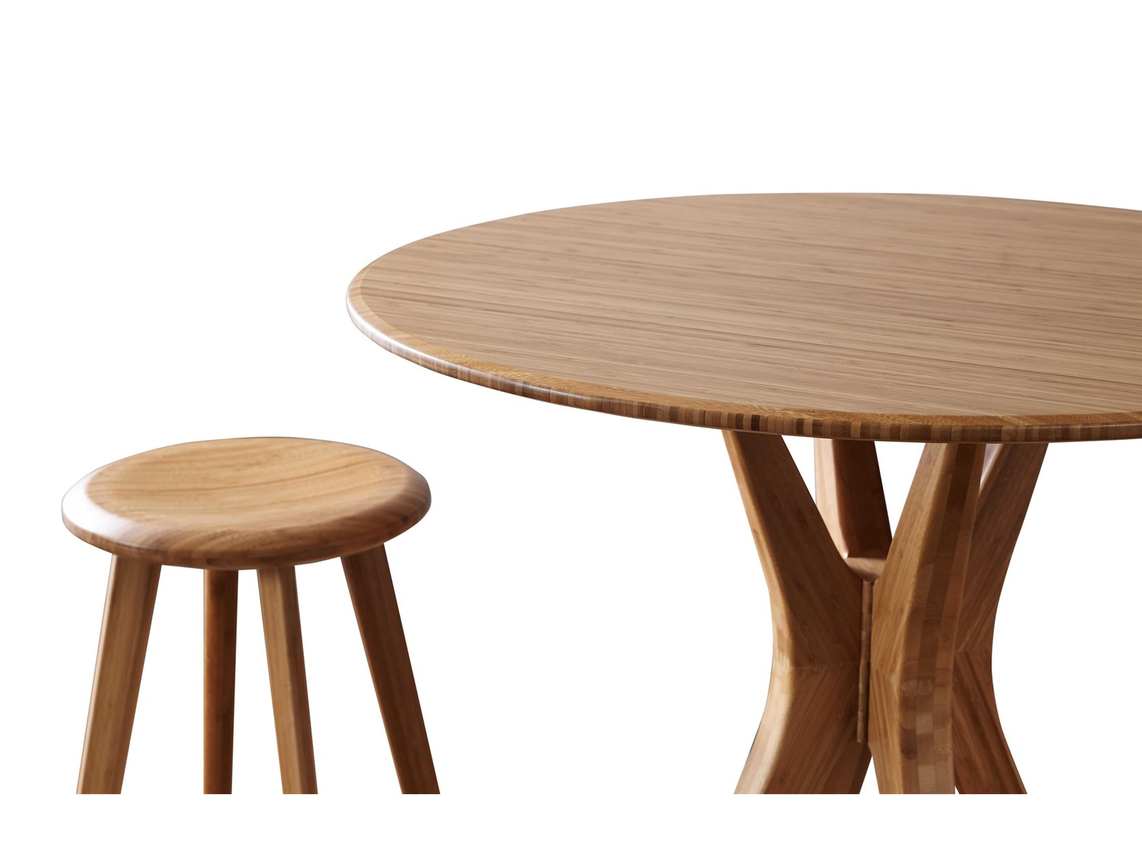 Greenington Mimosa Caramelized Round Wood Bar Table
