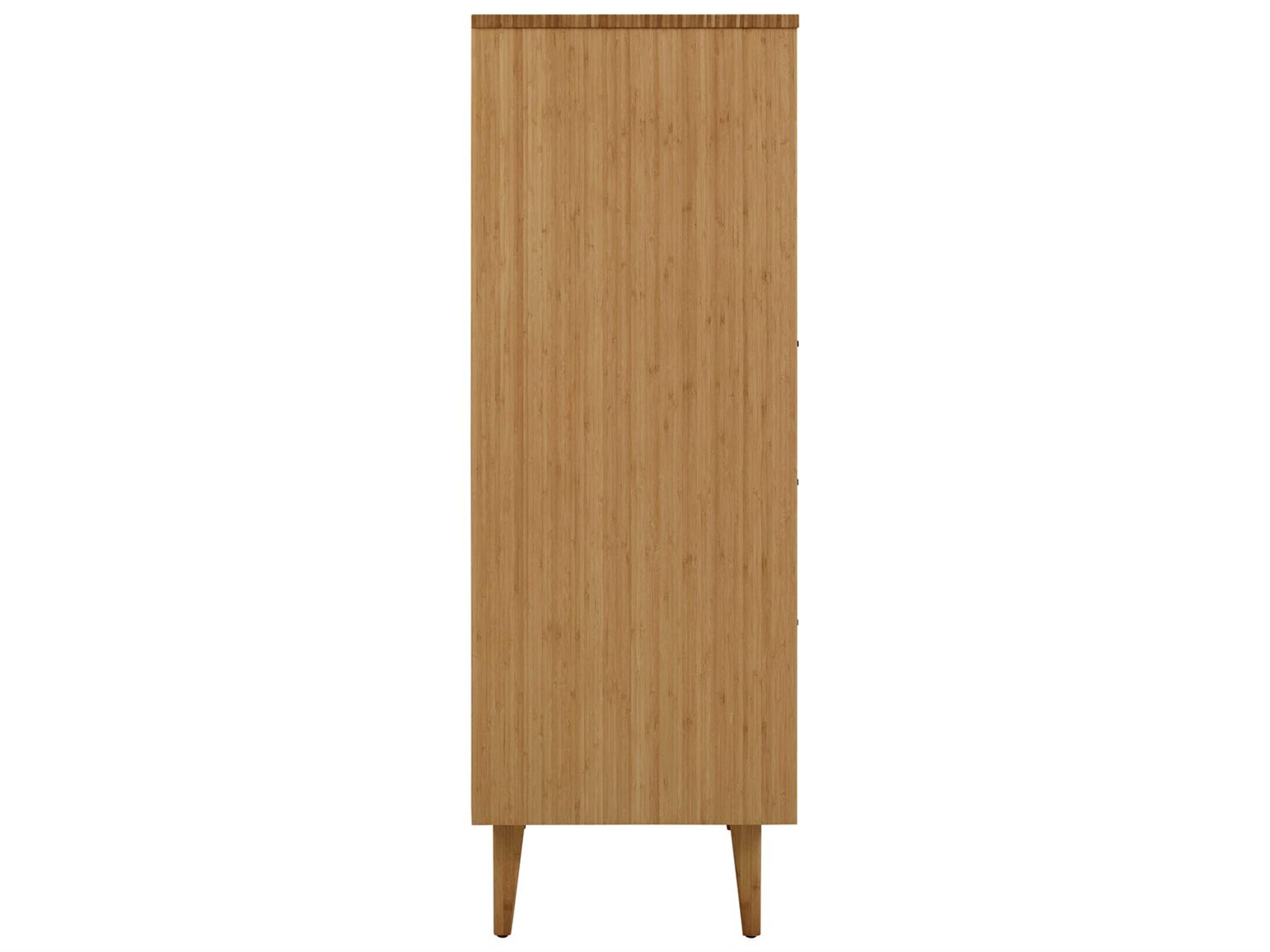 Greenington Sienna 5-Drawers Caramelized Brown Bamboo Wood Accent Chest