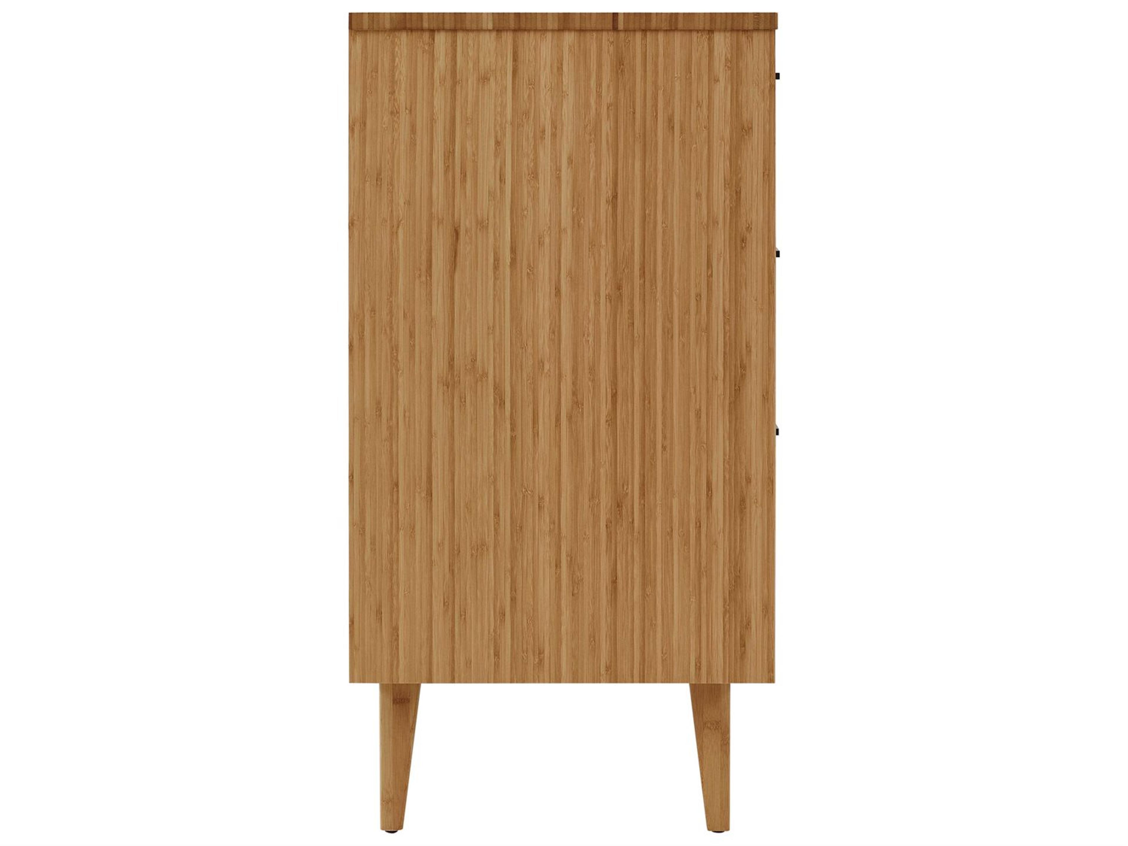 Greenington Sienna 6-Drawers Brown Bamboo Wood Double Dresser