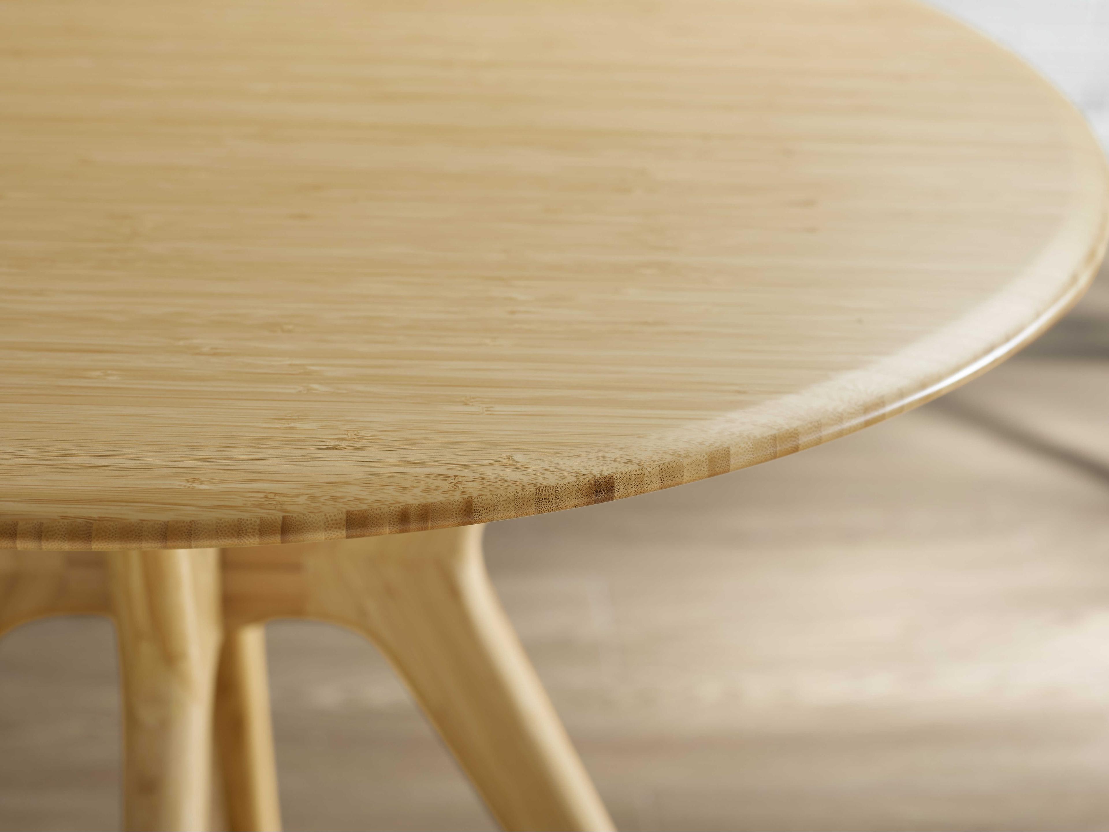 Greenington Sitka Round Bamboo Wheat Dining Table