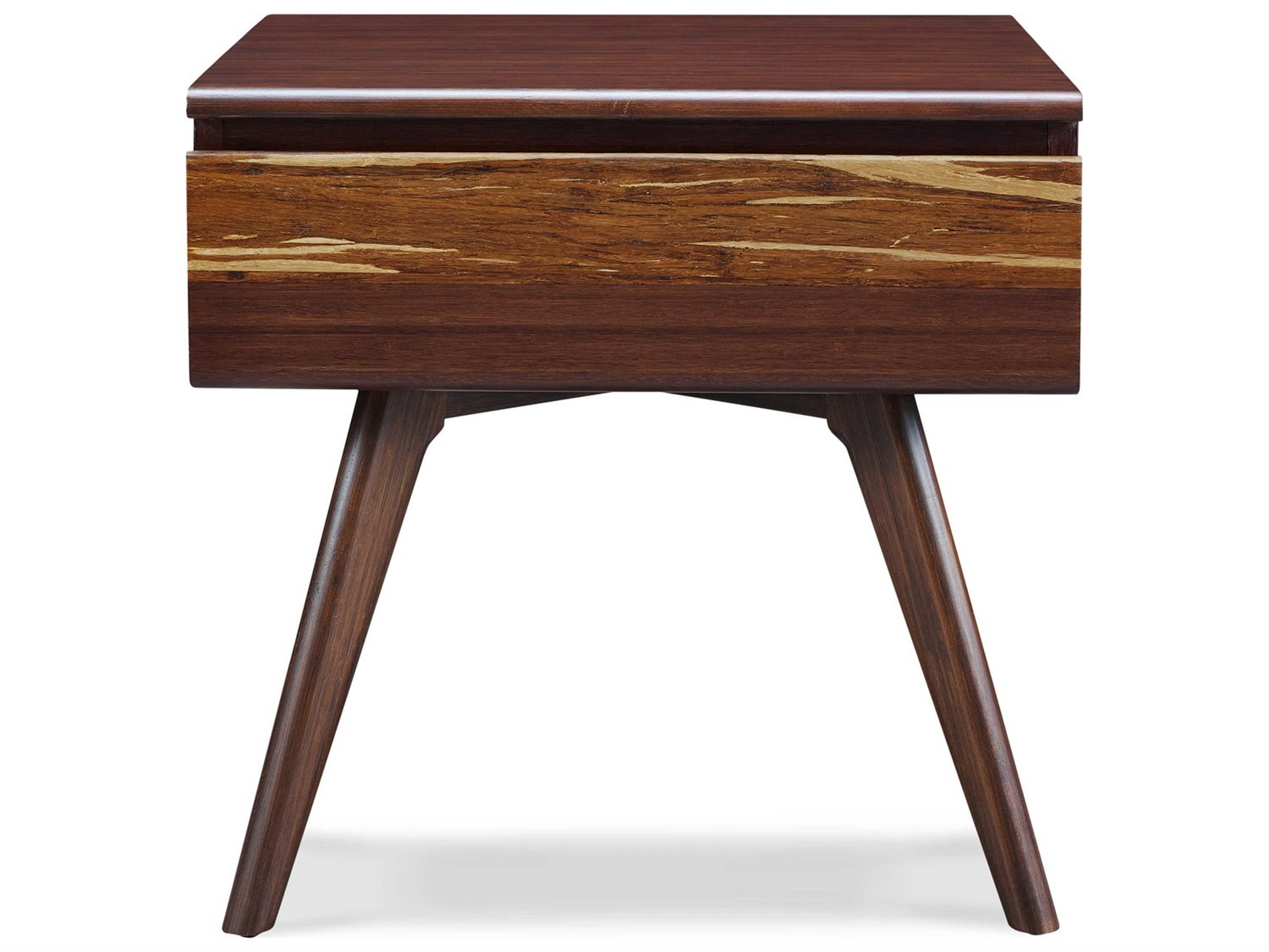 Greenington Azara 1-Drawer Brown Bamboo Wood Nightstand