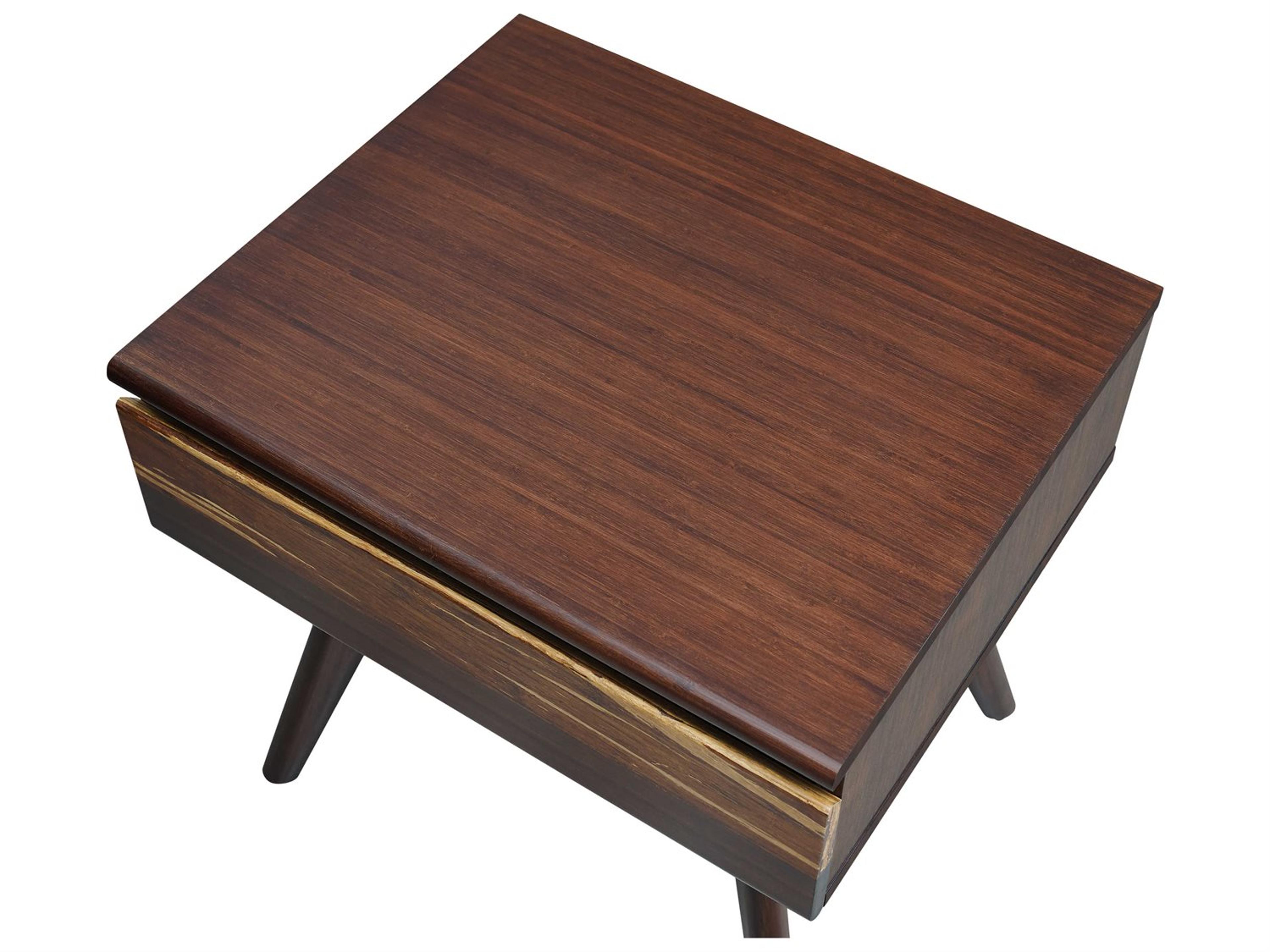 Greenington Azara 1-Drawer Brown Bamboo Wood Nightstand