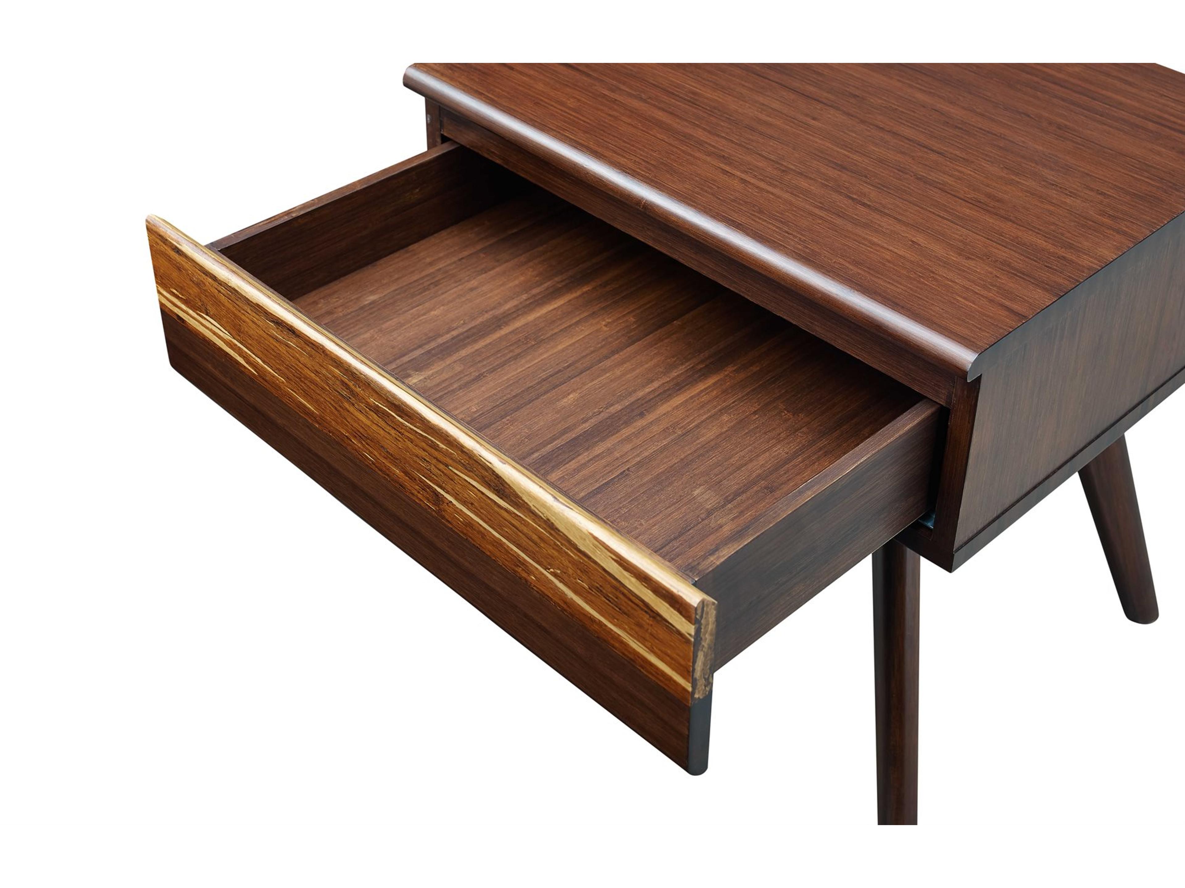 Greenington Azara 1-Drawer Brown Bamboo Wood Nightstand