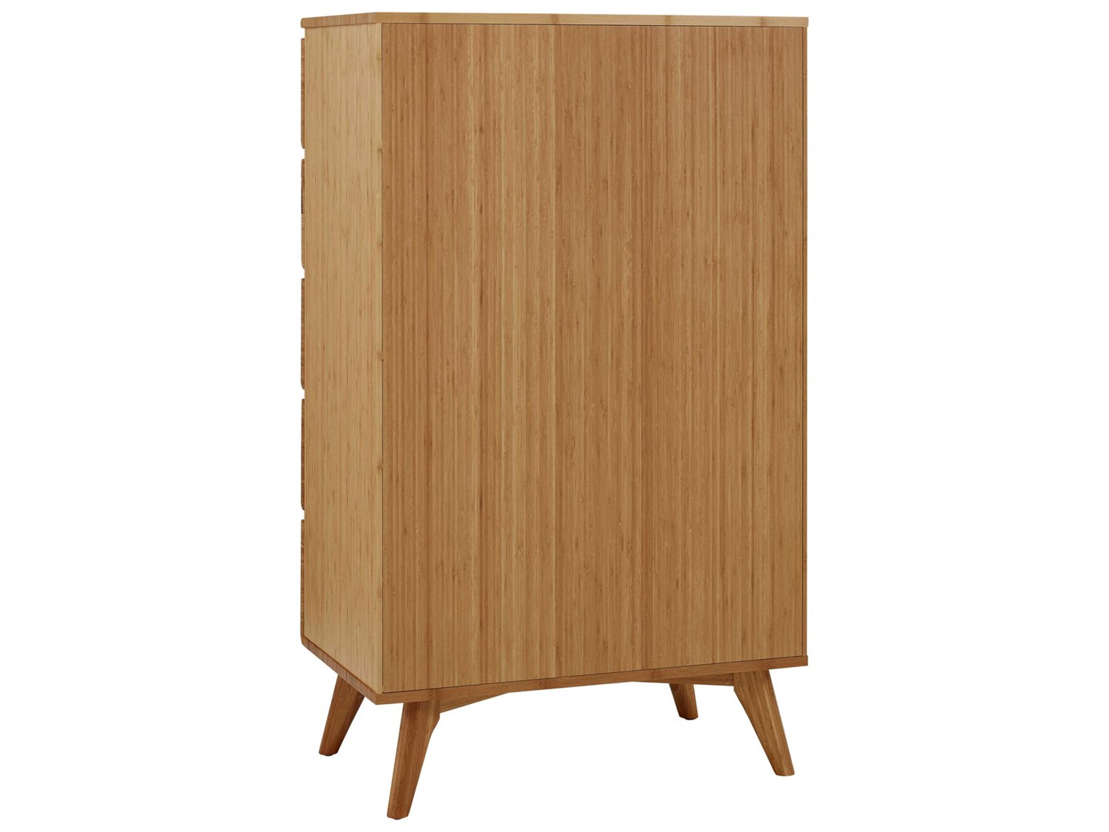 Greenington Azara 5-Drawers Caramelized Brown Bamboo Wood Accent Chest