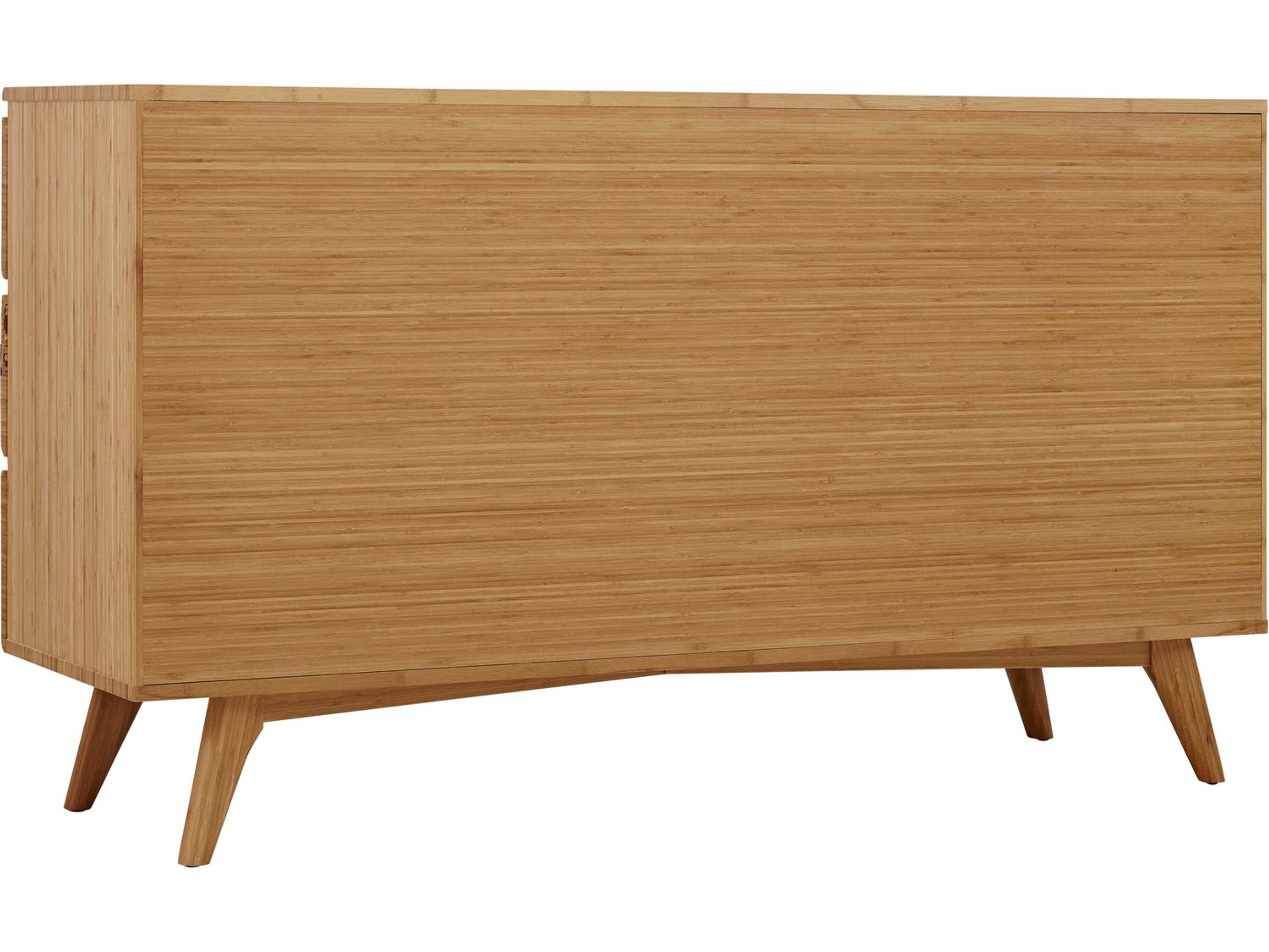 Greenington Azara 6-Drawers Brown Bamboo Wood Double Dresser