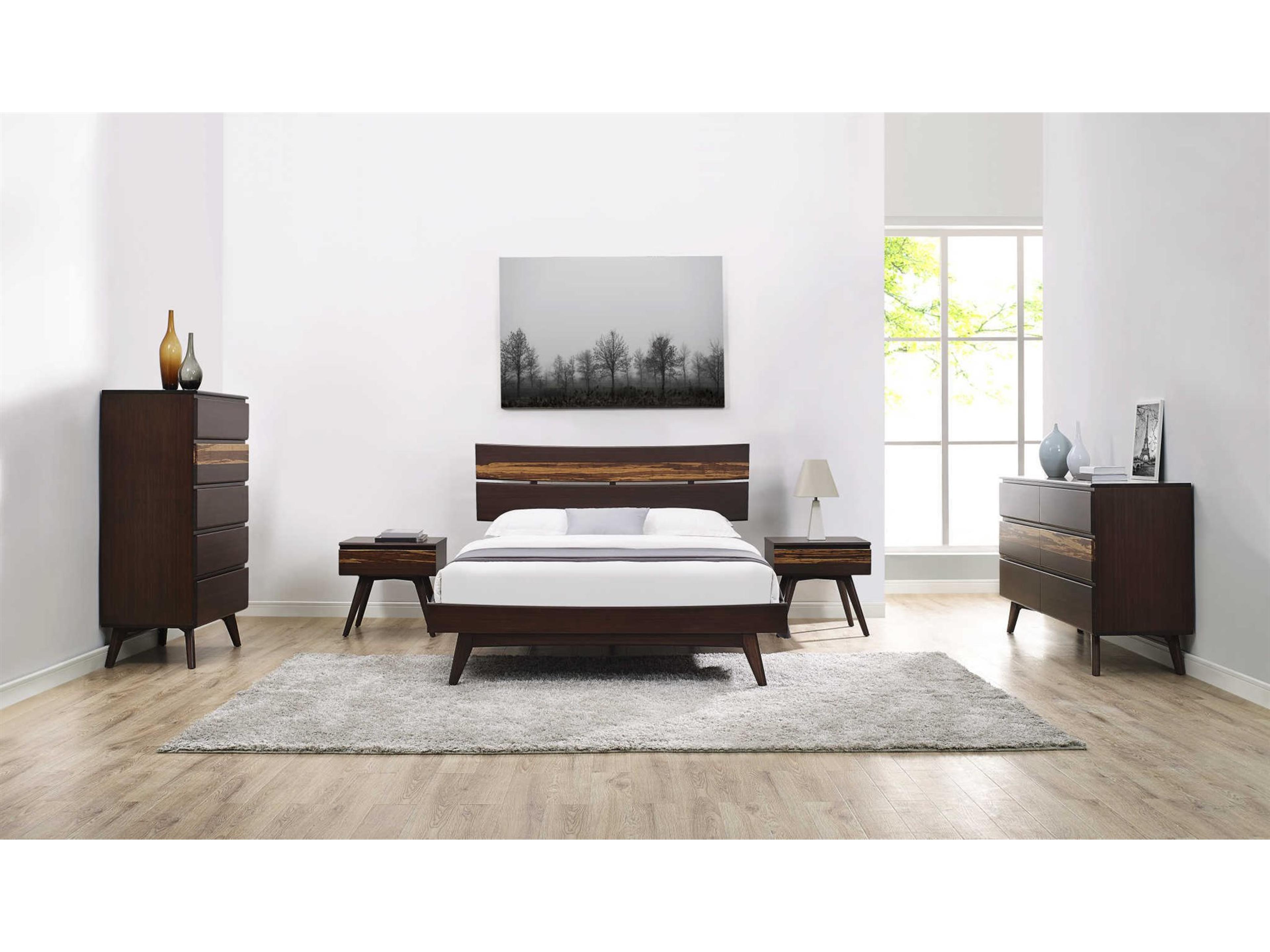 Greenington Azara 6-Drawers Brown Bamboo Wood Double Dresser