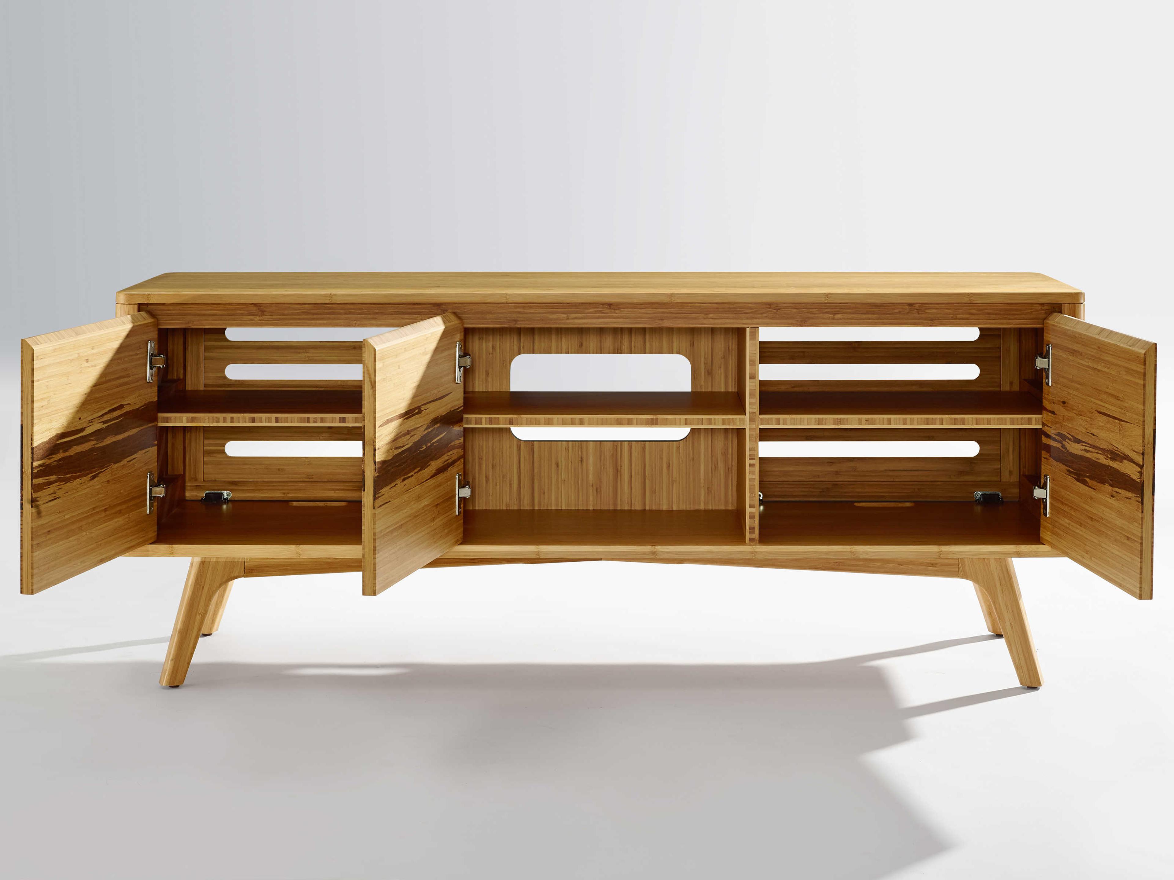 Greenington Azara 57" Bamboo Wood Caramelized Media Console