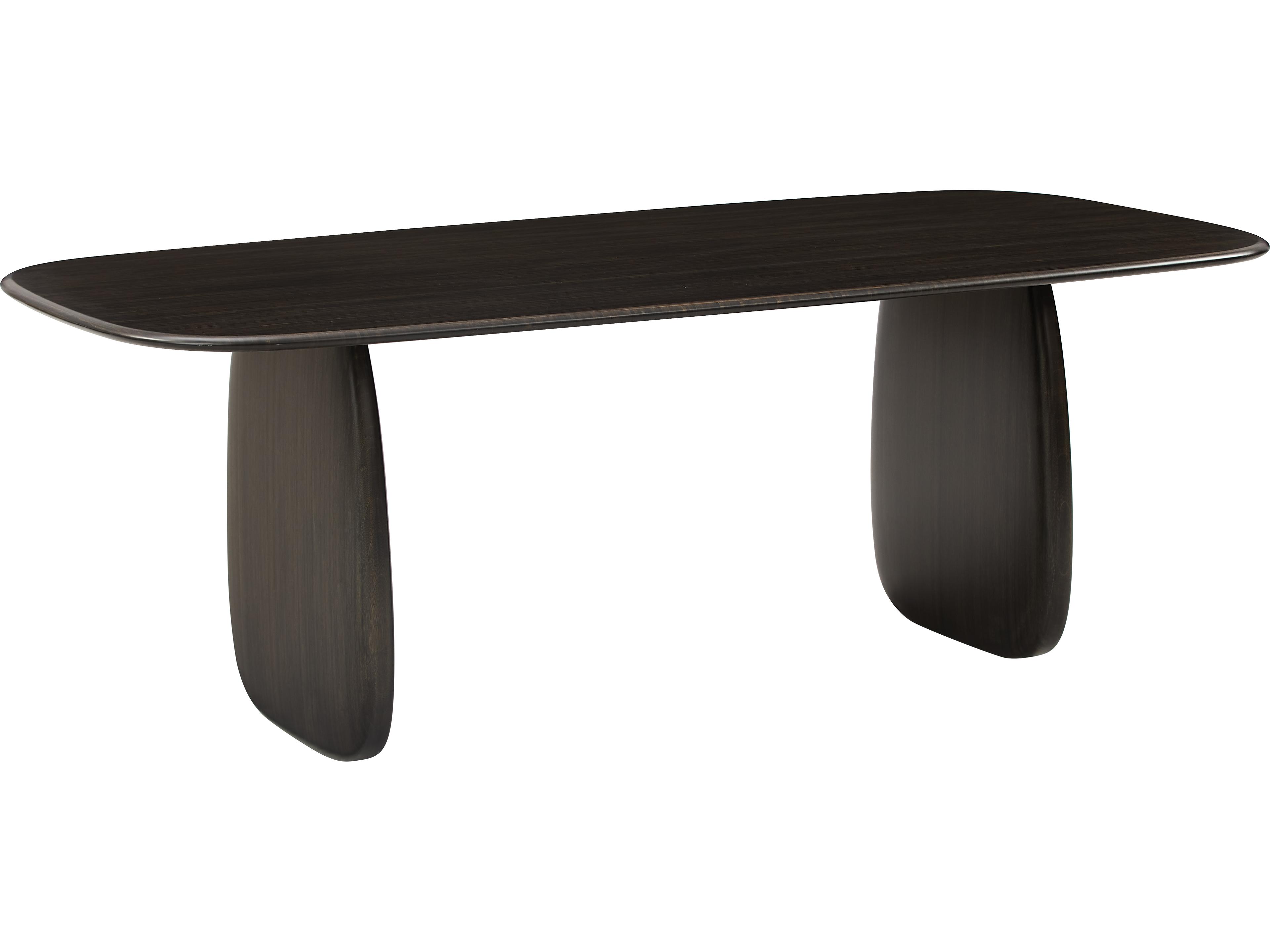 Aria Rectangular Bamboo Caviar Dining Table