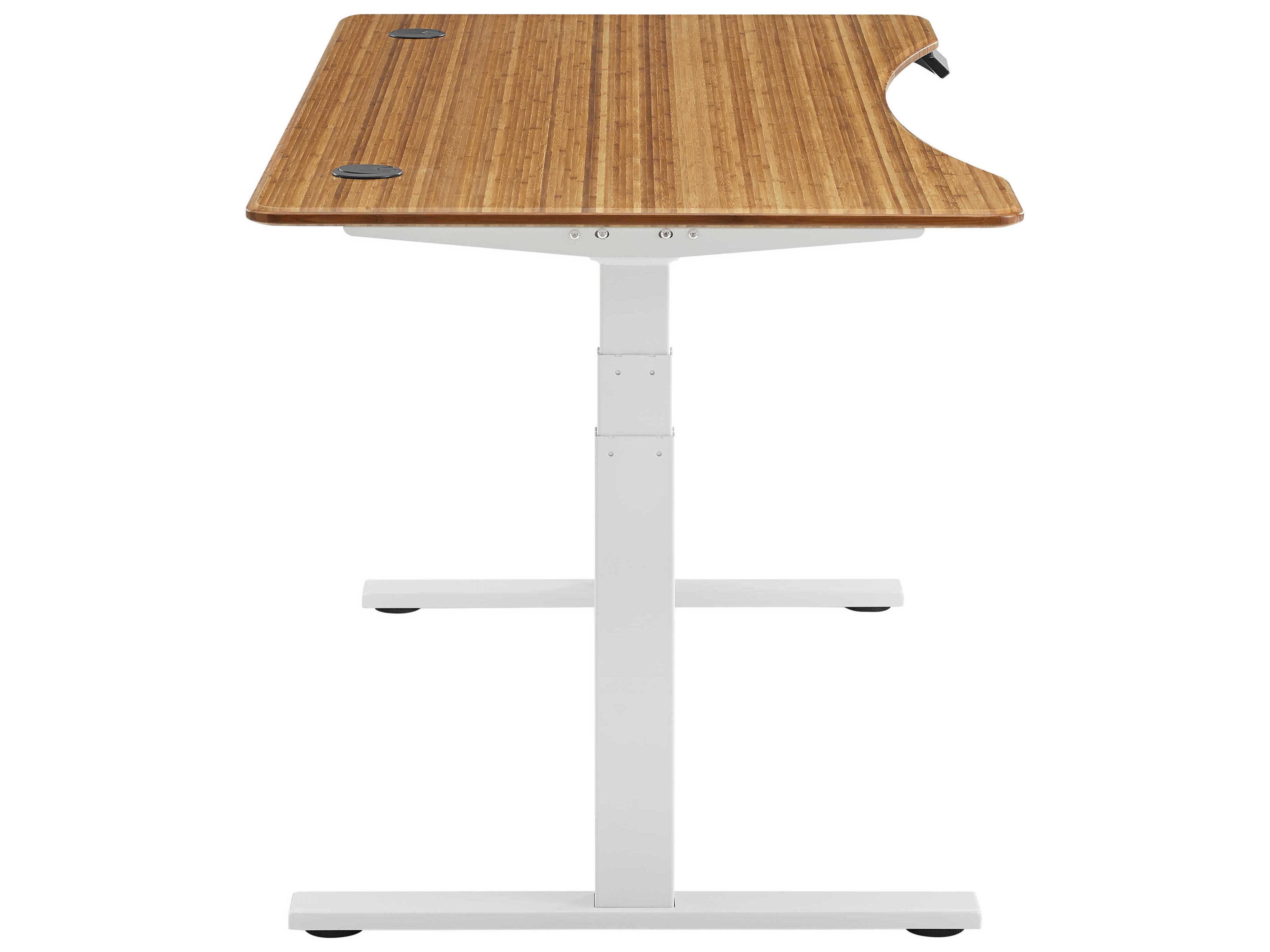 Greenington Accent Amber Brown Bamboo Wood Computer Desk