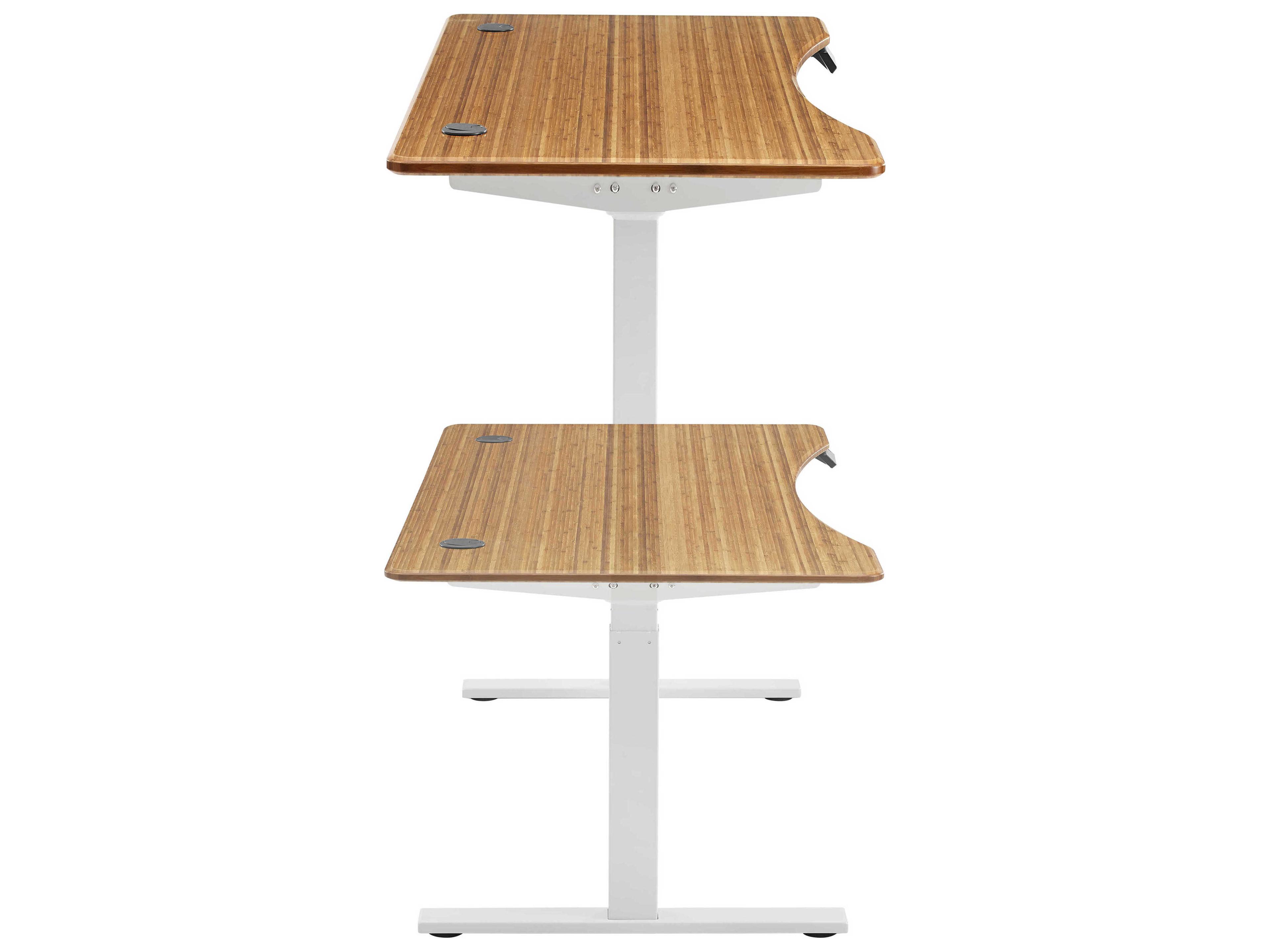 Greenington Accent Amber Brown Bamboo Wood Computer Desk