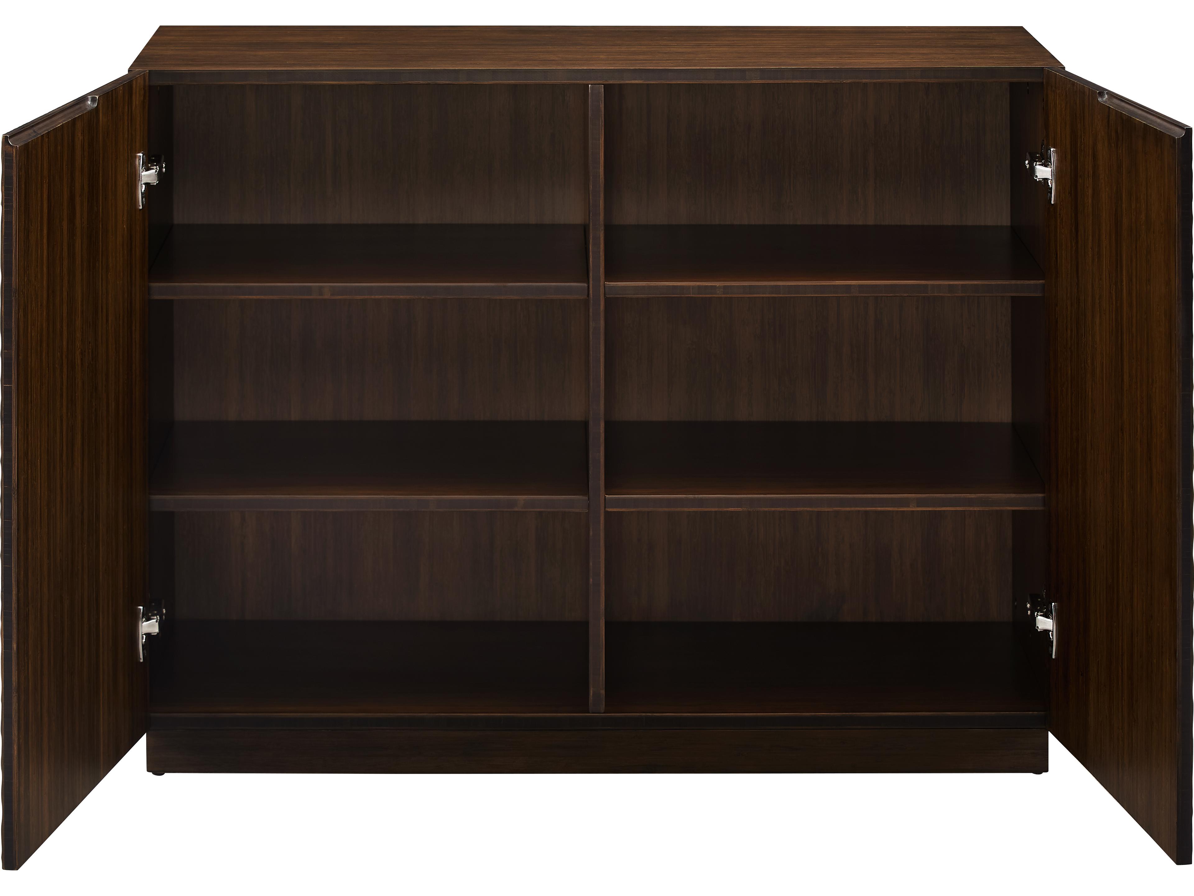 Greenington Dining Avalon Black Walnut Brown Bamboo Wood Console Table