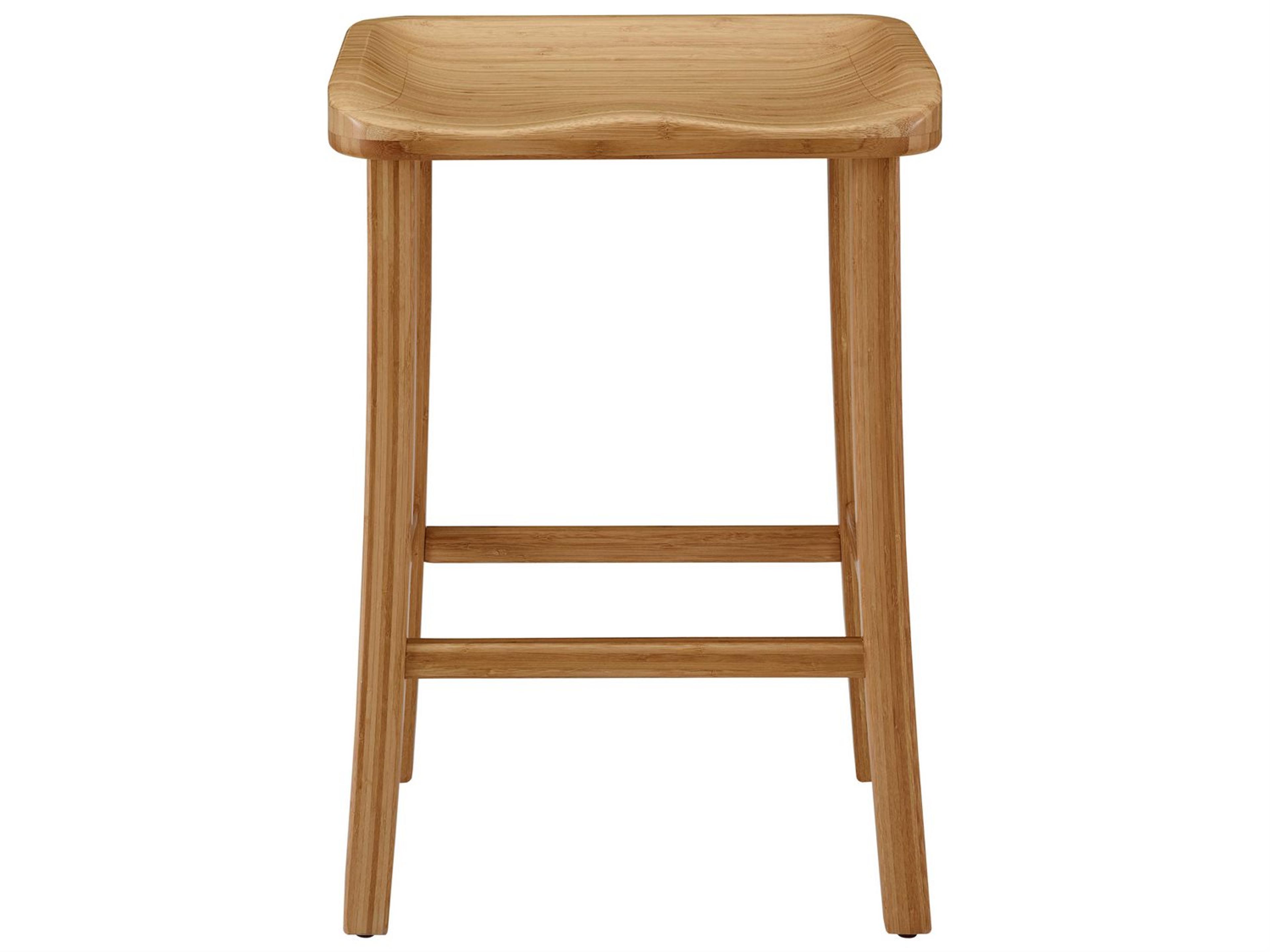 Greenington Tulip Bamboo Wood Caramelized Counter Stool