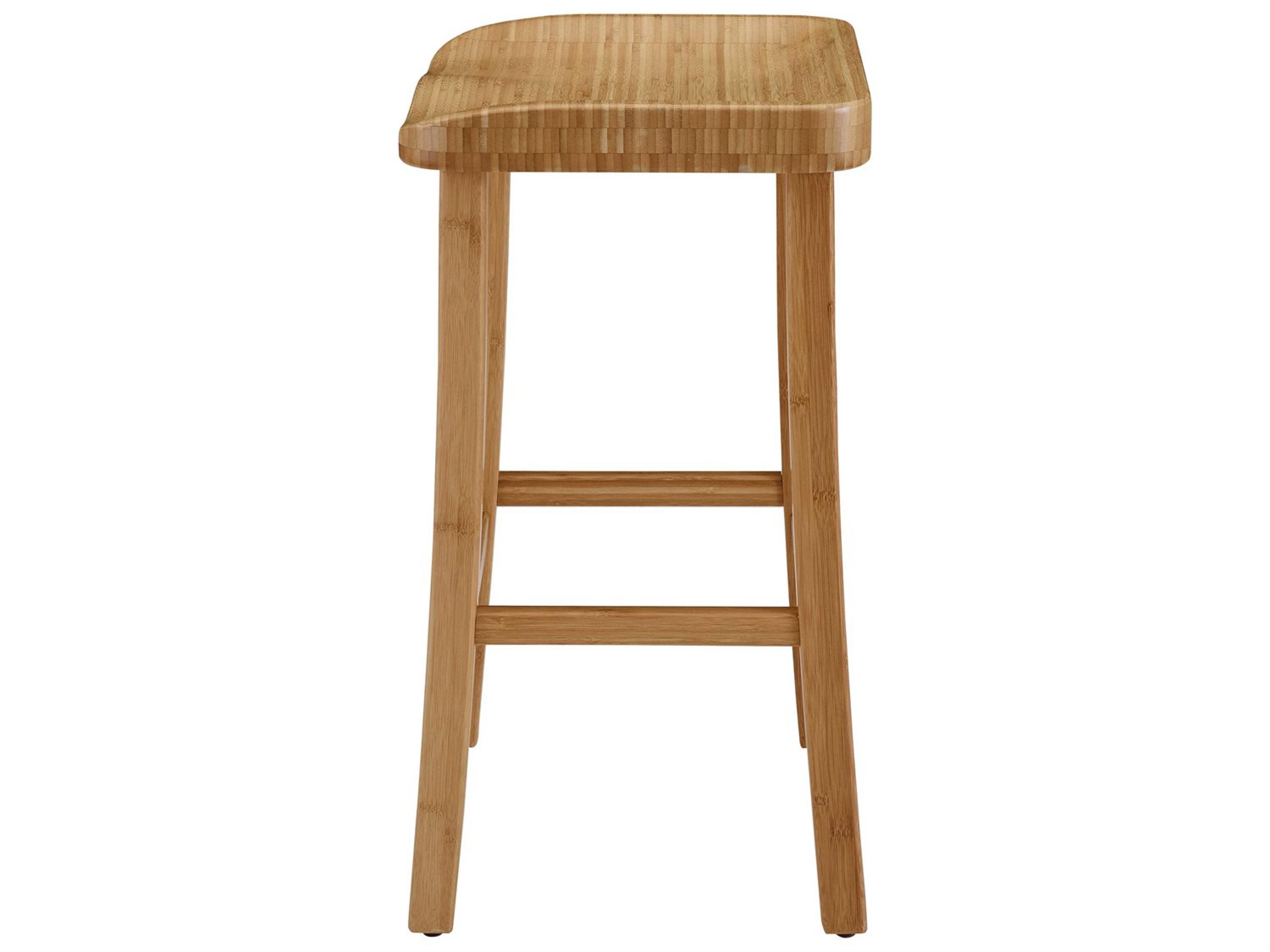 Greenington Tulip Bamboo Wood Caramelized Bar Stool