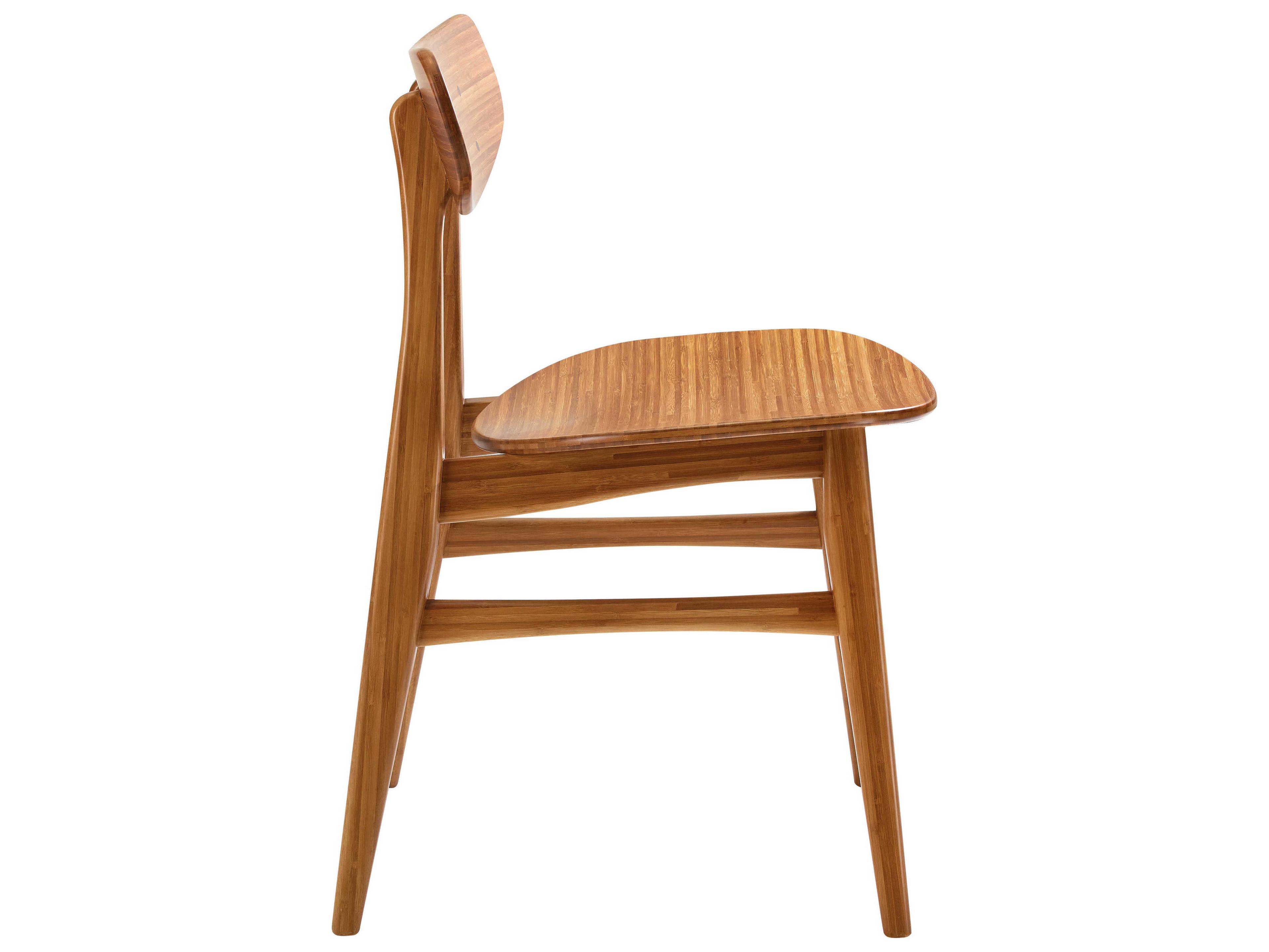 Greenington Cassia Bamboo Wood Brown Side Dining Chair