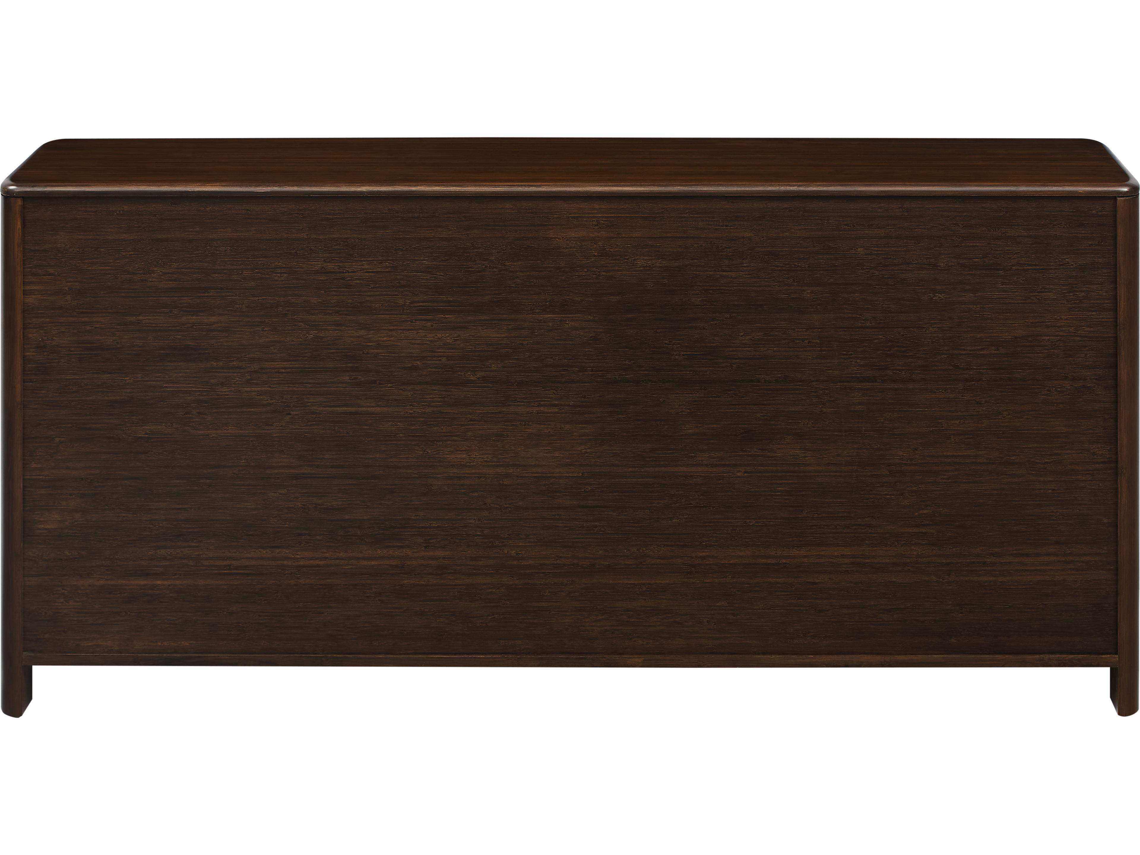 Greenington Catalina 6-Drawers Brown Bamboo Wood Double Dresser