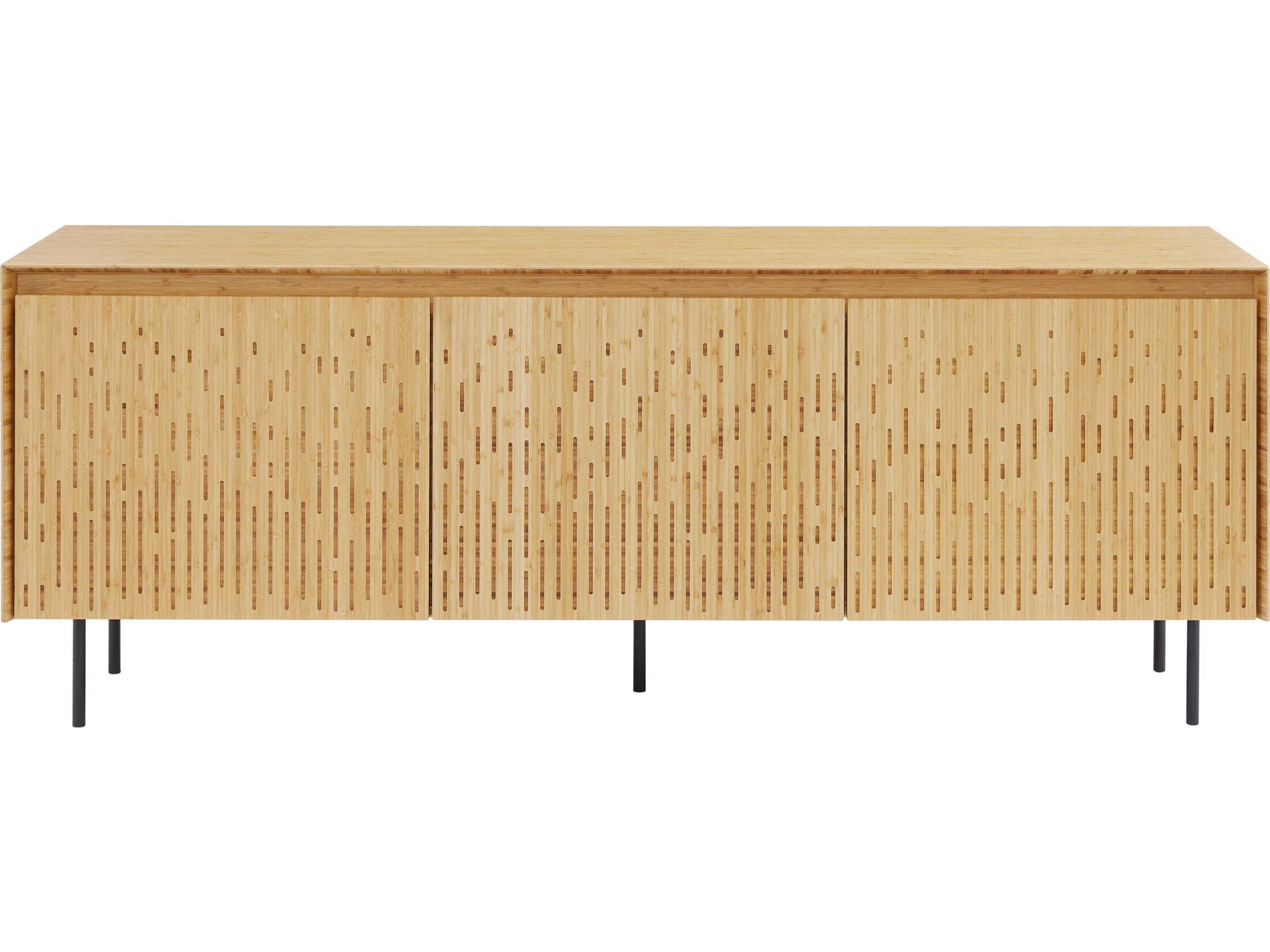 Hanna 72" Bamboo Wood Wheat Sideboard