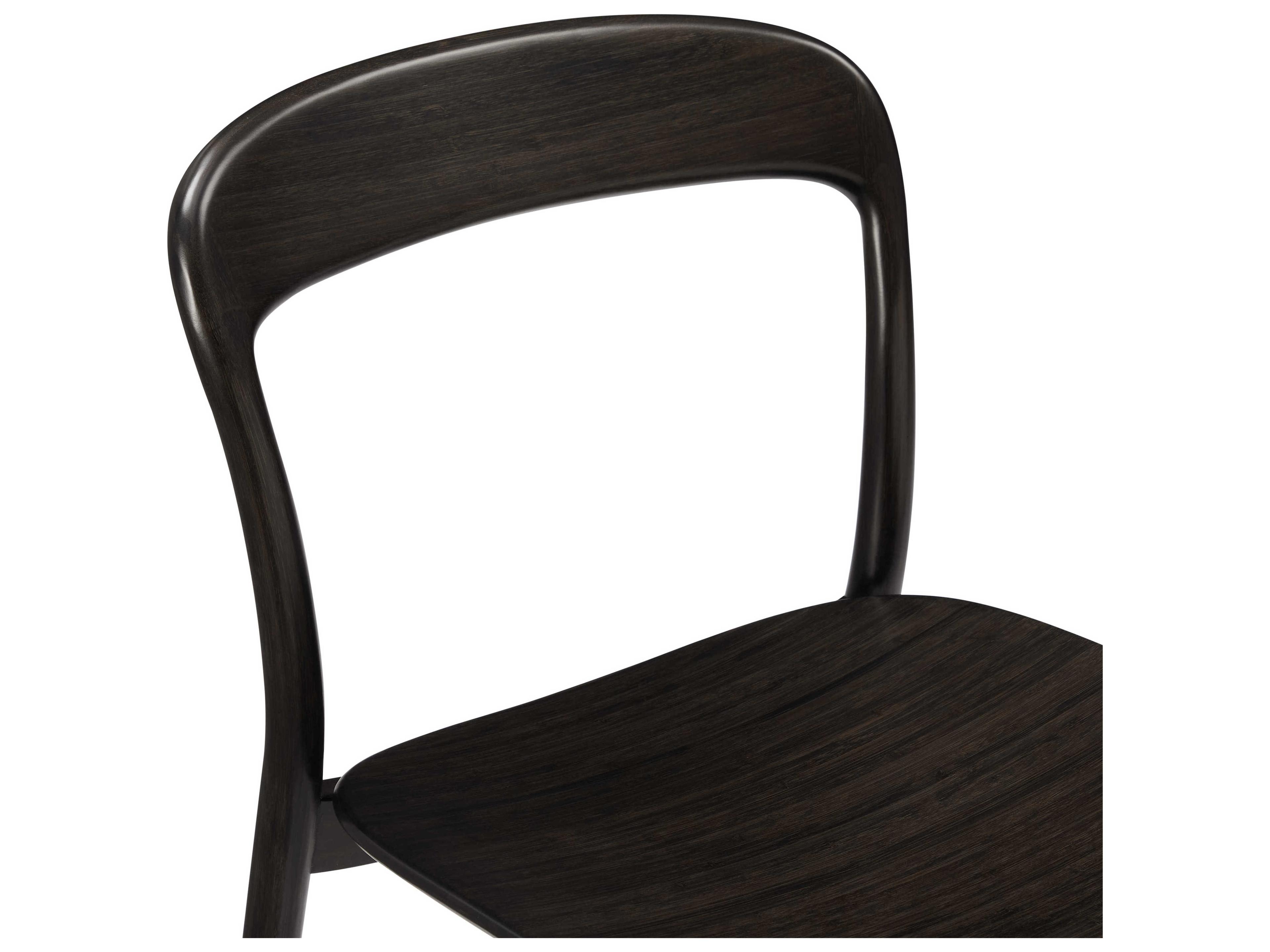 Greenington Hanna Bamboo Wood Black Side Dining Chair