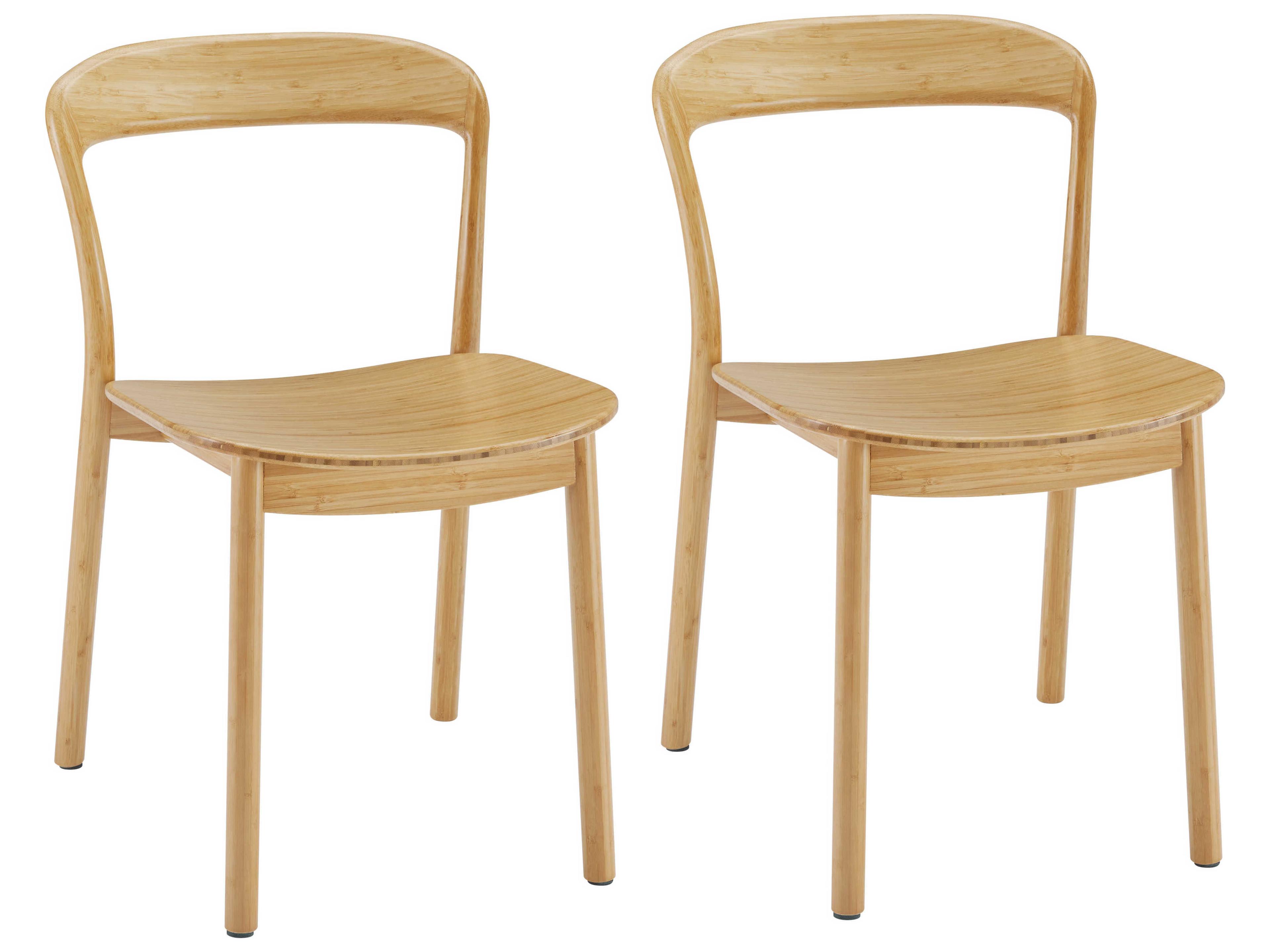 Greenington Hanna Bamboo Wood Brown Side Dining Chair