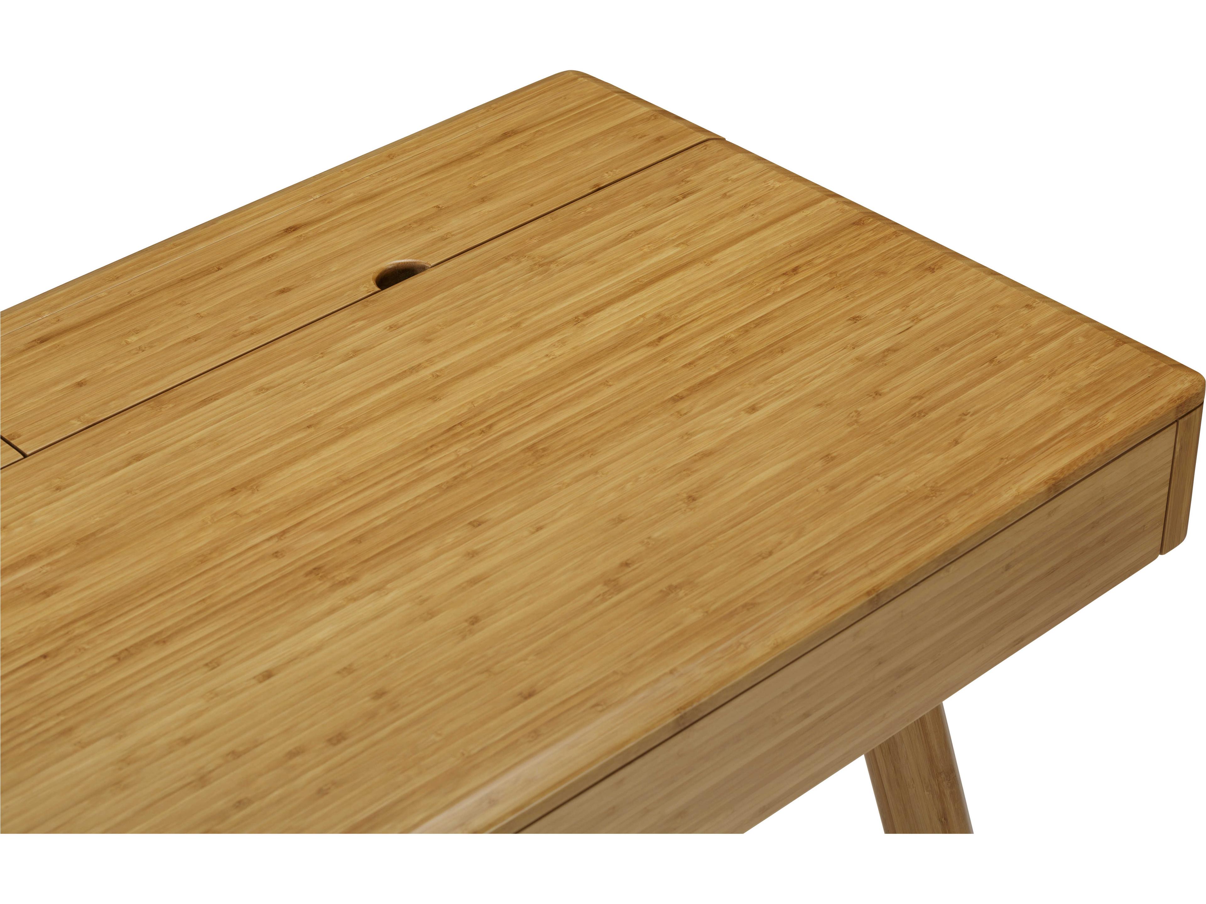 Greenington Jasmine Caramelized Brown Bamboo Wood Writing Desk