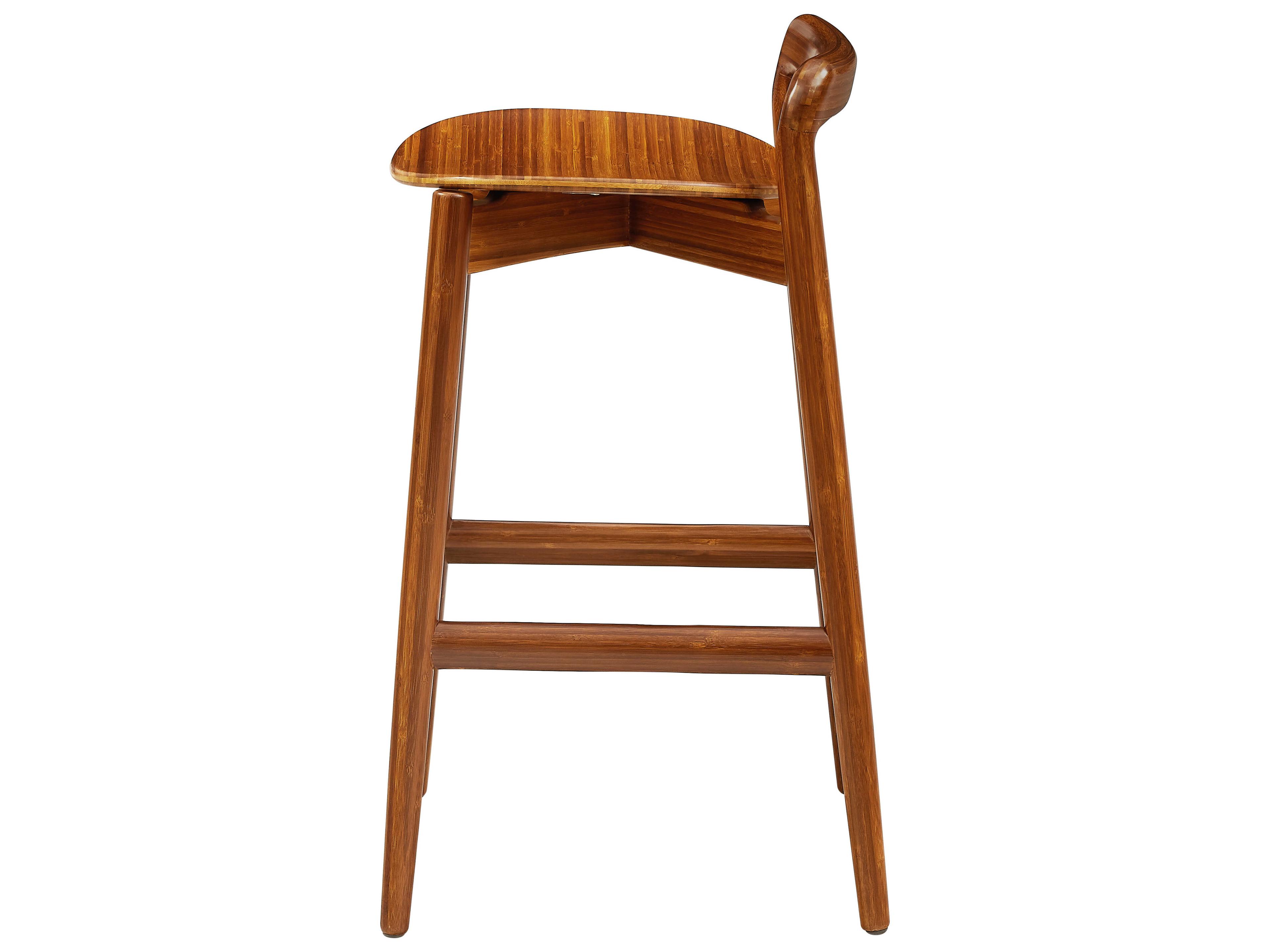Greenington Linna Amber Bamboo Wood Counter Stool