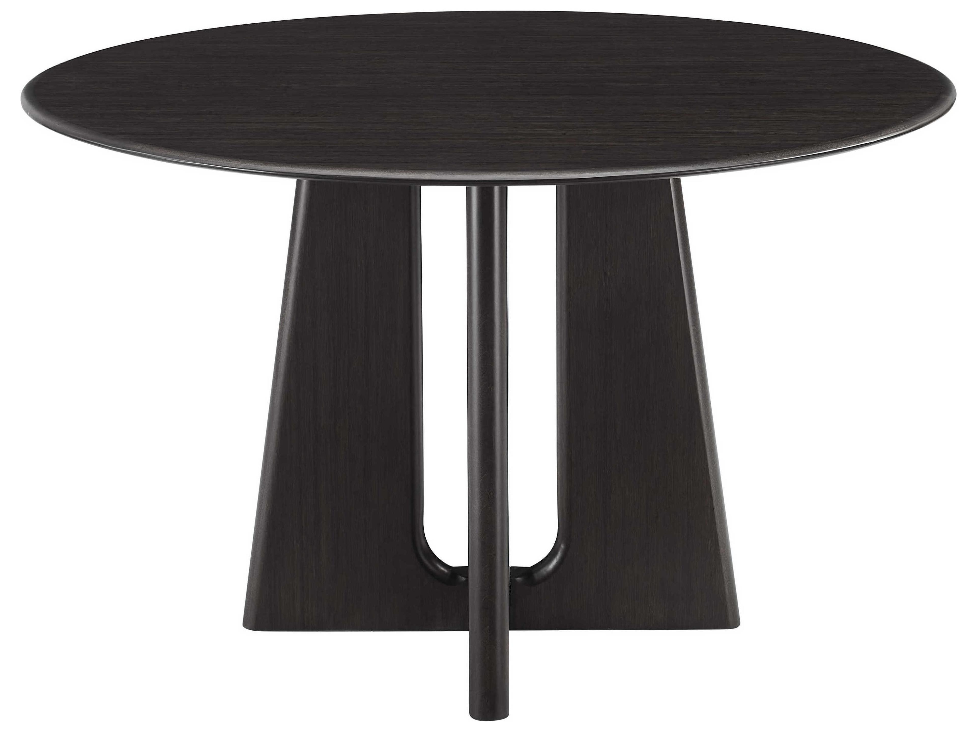 Greenington Luna Round Bamboo Caviar Dining Table