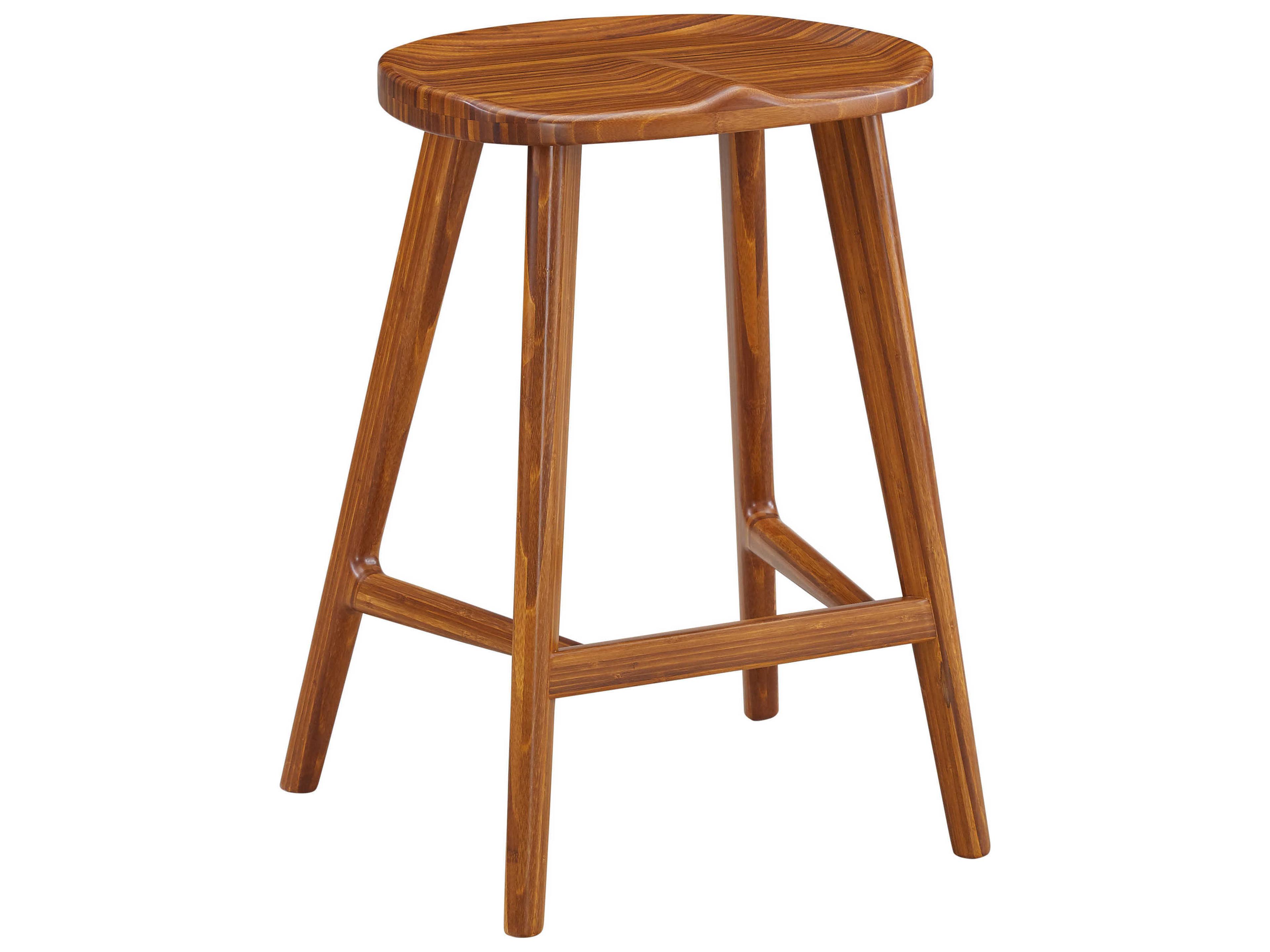 Max Counter Stool Set of 2 Amber Sustainable Bamboo