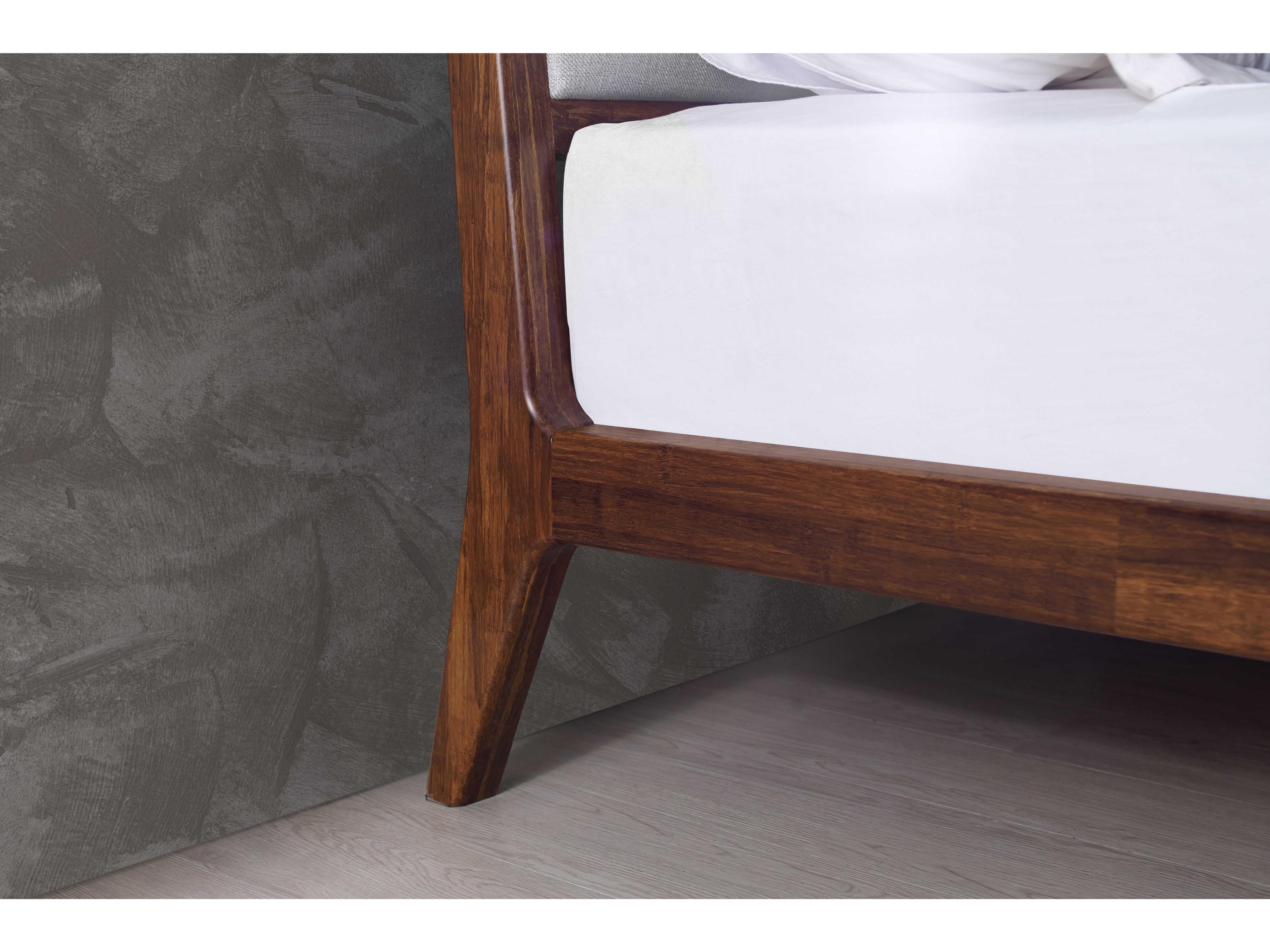 Greenington Mercury Exotic Brown Bamboo Wood Queen Platform Bed