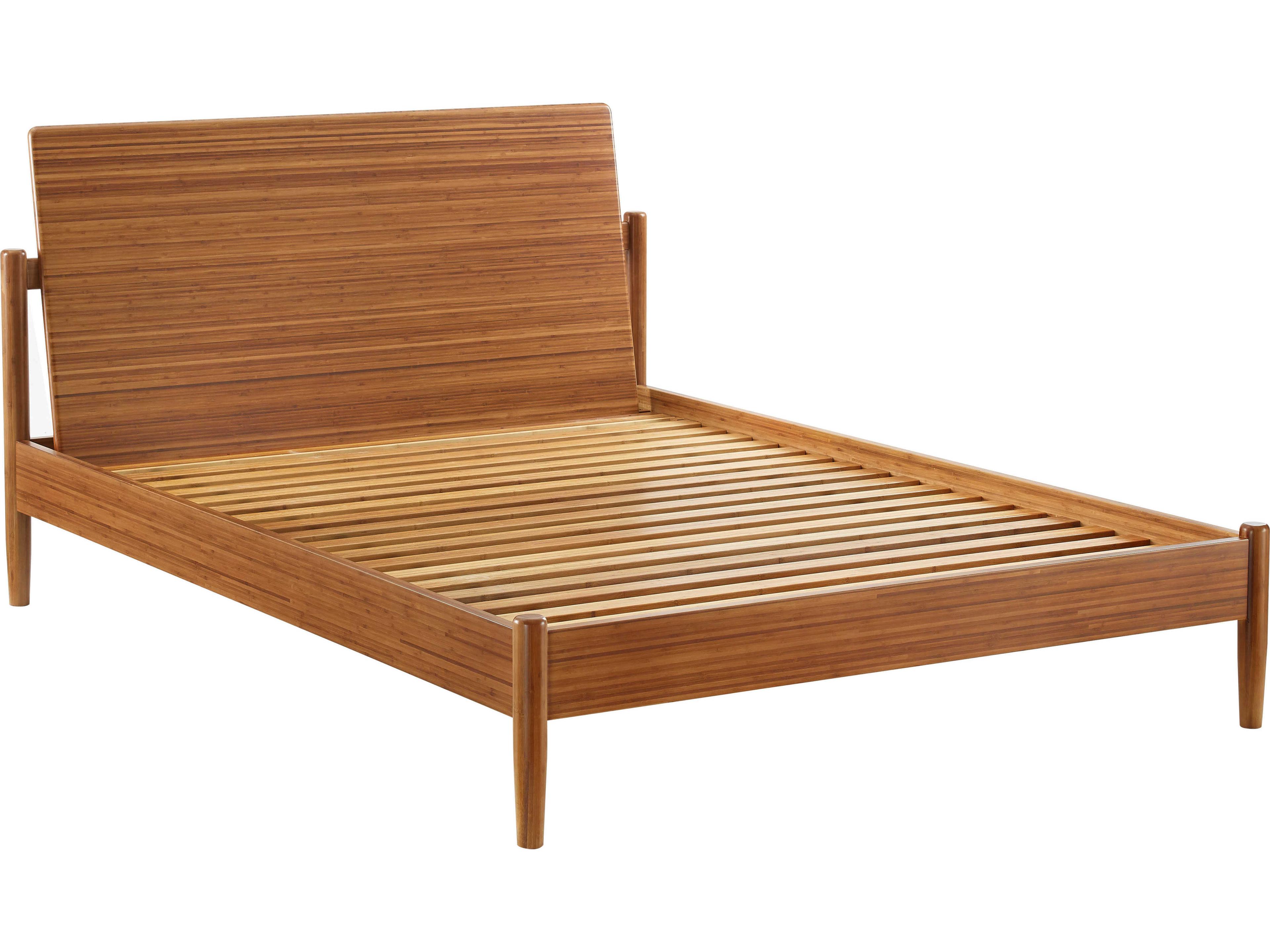 Greenington Monterey Amber Brown Bamboo Wood Queen Platform Bed