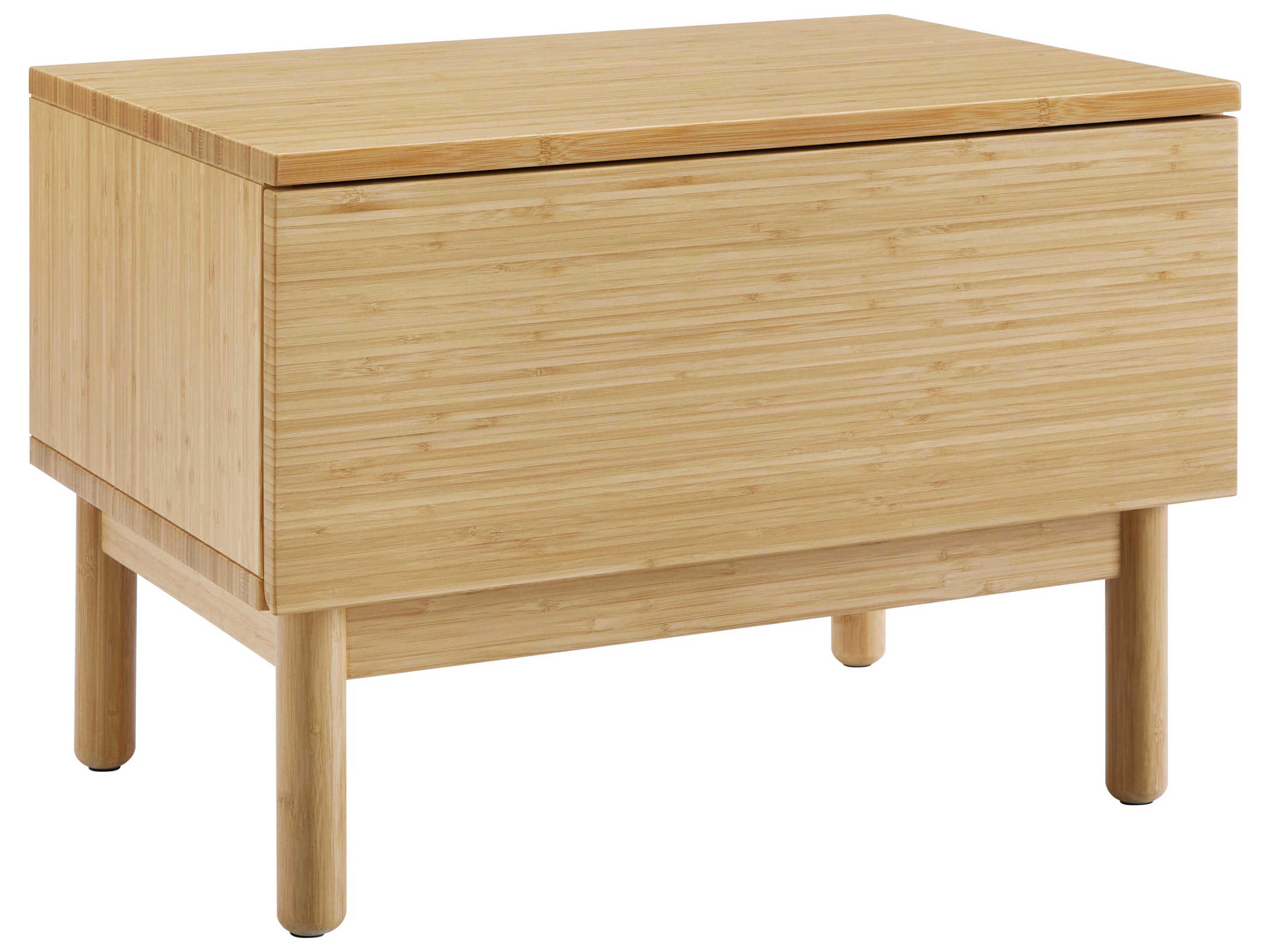 Greenington Monterey 1-Drawer Brown Bamboo Wood Chest Nightstand