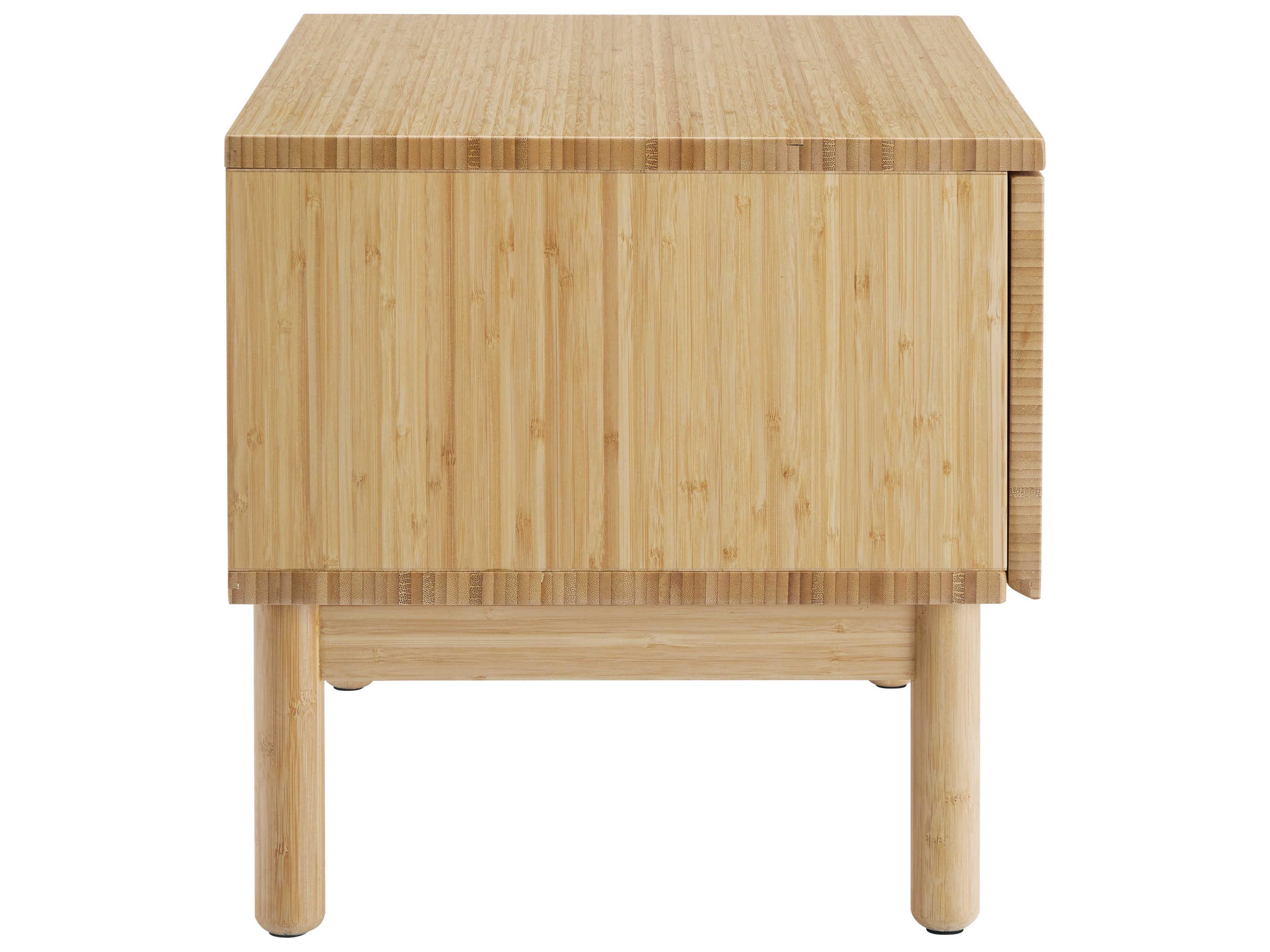 Greenington Monterey 1-Drawer Brown Bamboo Wood Chest Nightstand